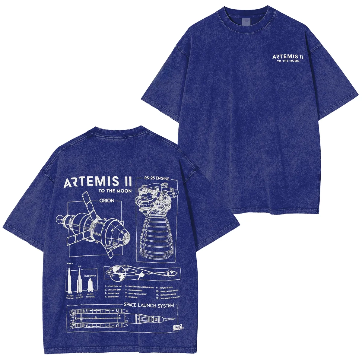 Artemis II Washed T-shirt/Crewneck/Hoodie
