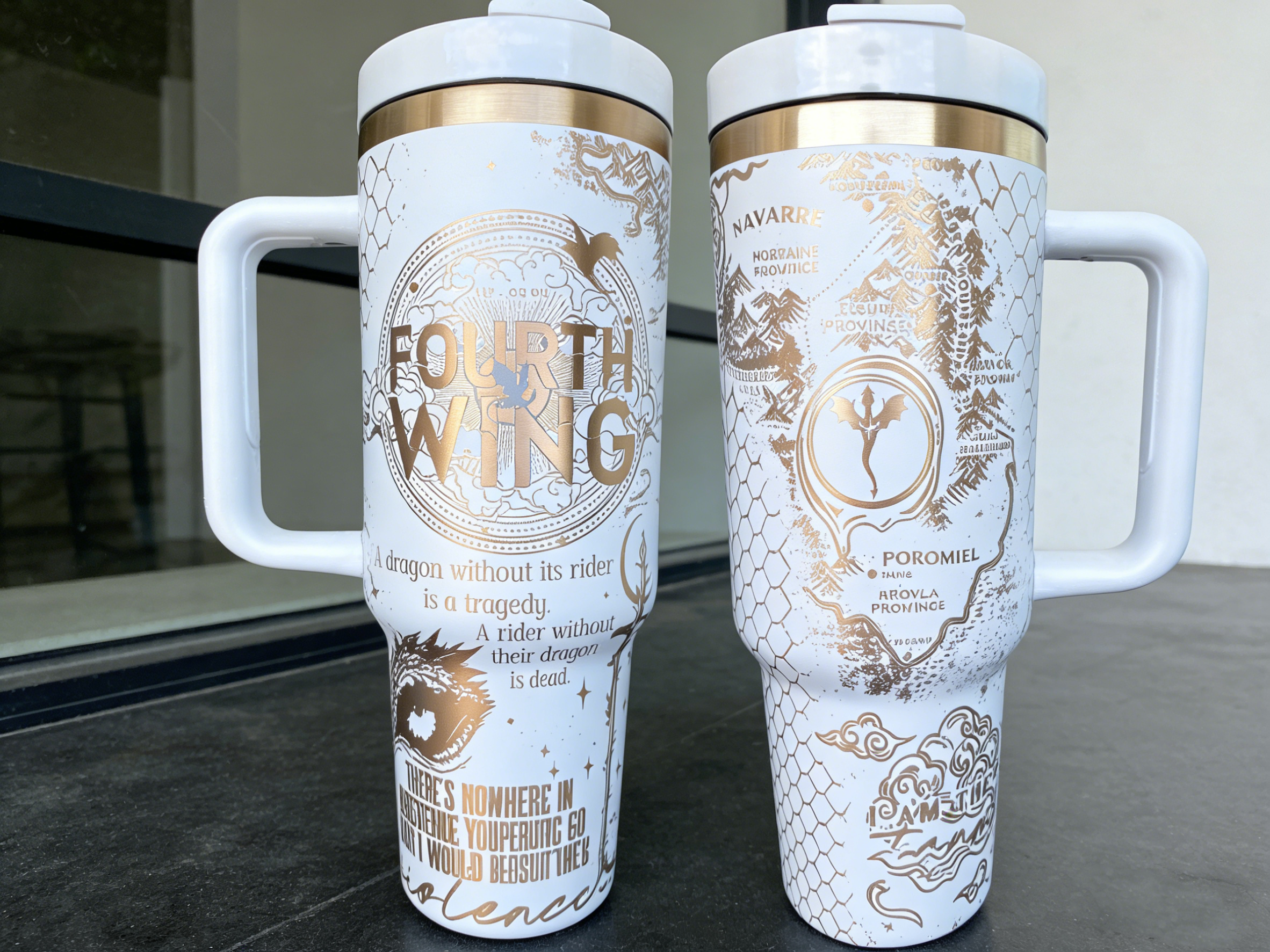 Dragon Book Engraved Tumbler