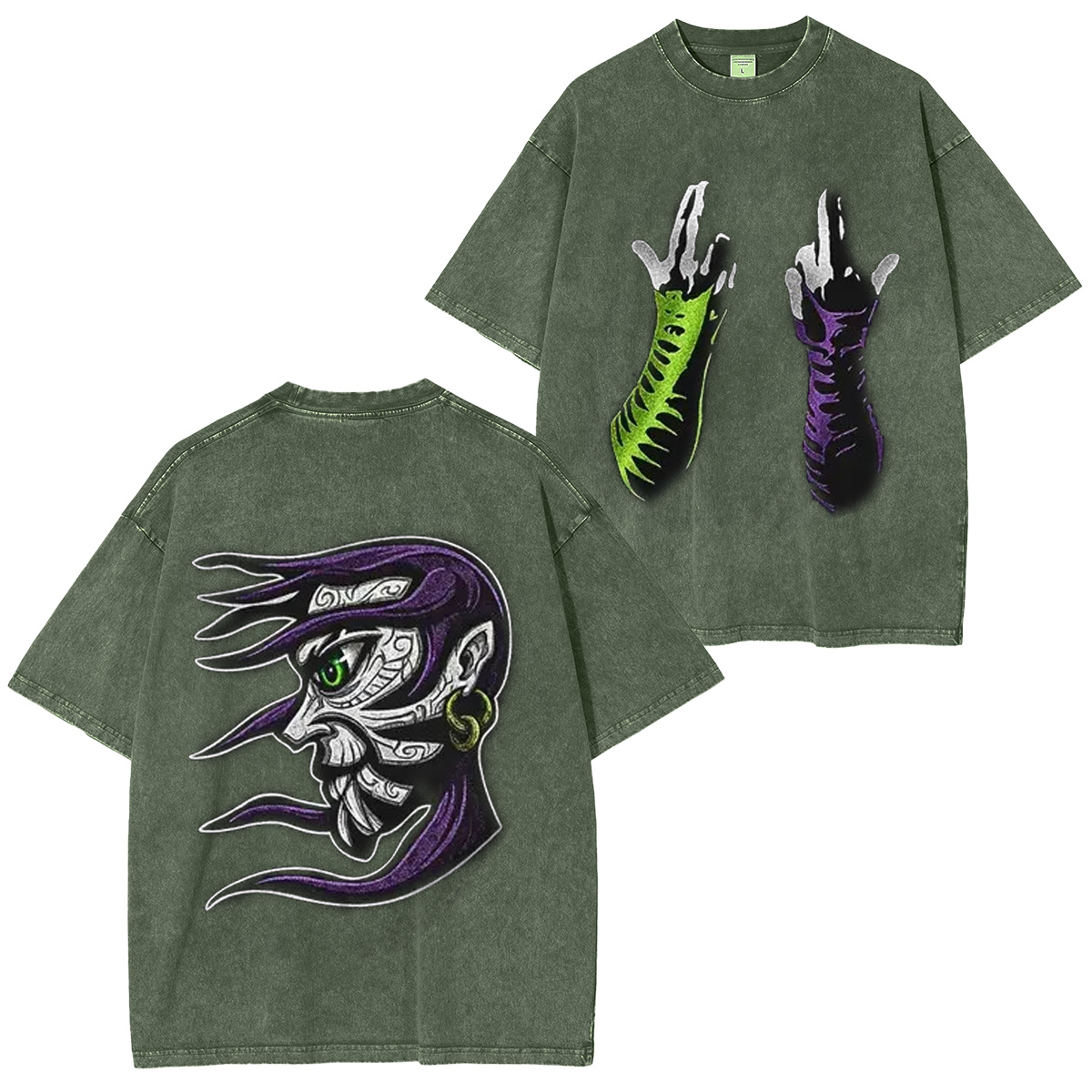 UNDISPUTED Jeff Hardy Fist of Enigma Heavy Cotton Vintage Washed T-shirt/Crewneck/Hoodie