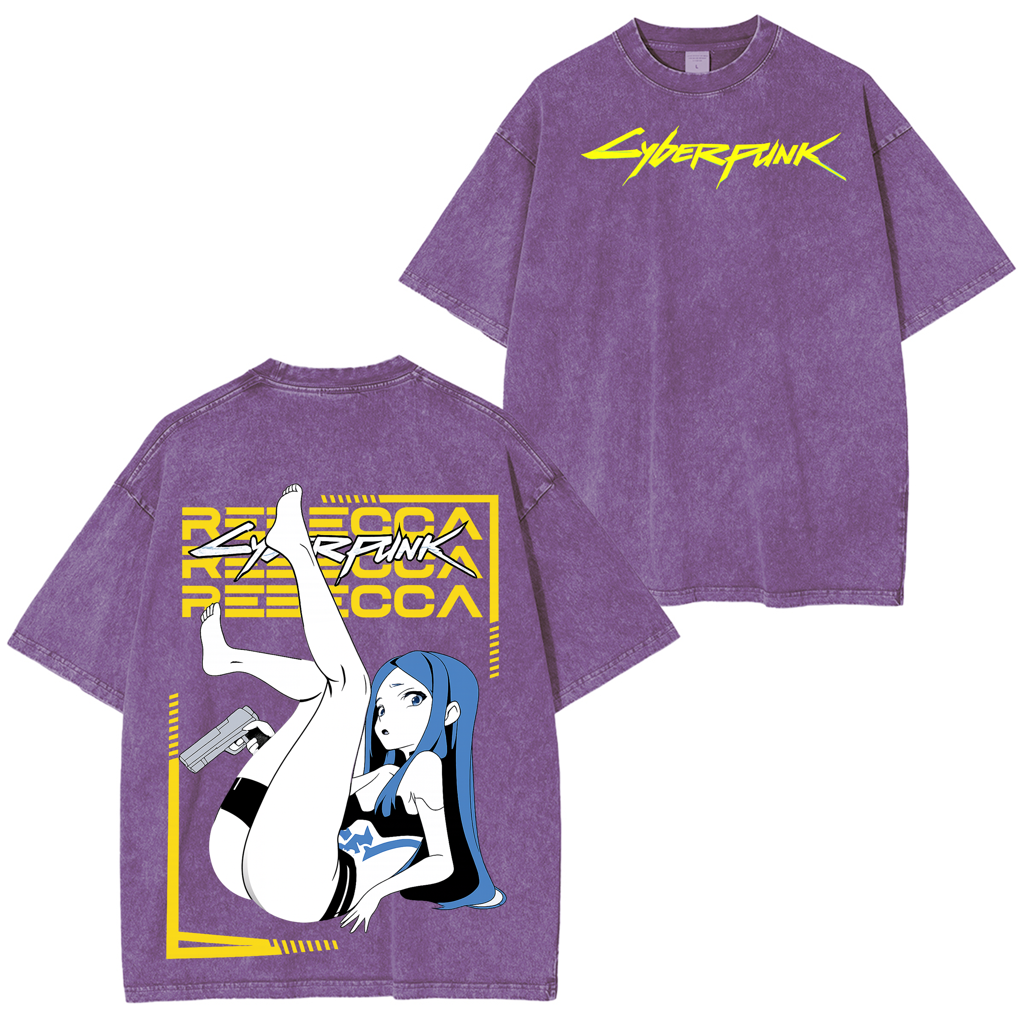 Cyberpunk: Edgerunners Vintage Unisex Washed T-Shirt