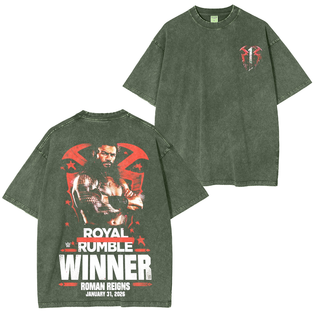 Roman Reigns Acknowledge Him Roman Reigns Royal Rumble Winner Washed T-shirt/Crewneck/Hoodie