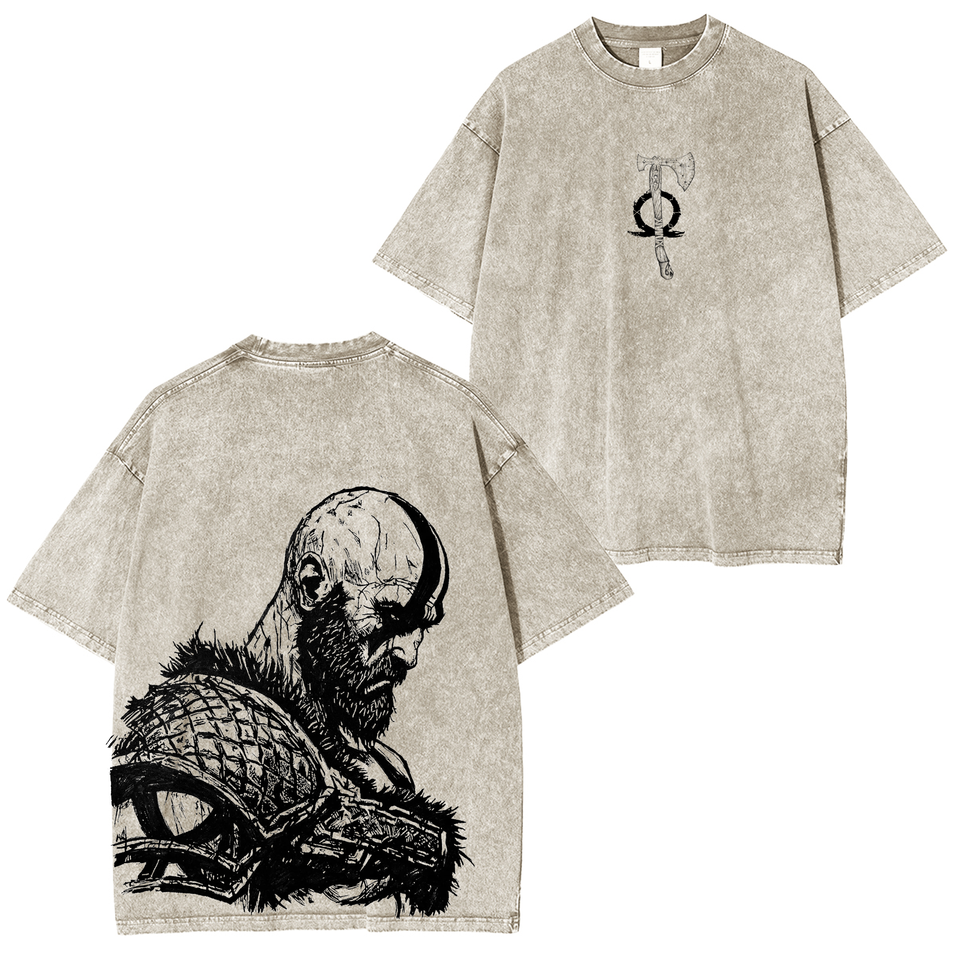 God of War Vintage Unisex Washed T-Shirt
