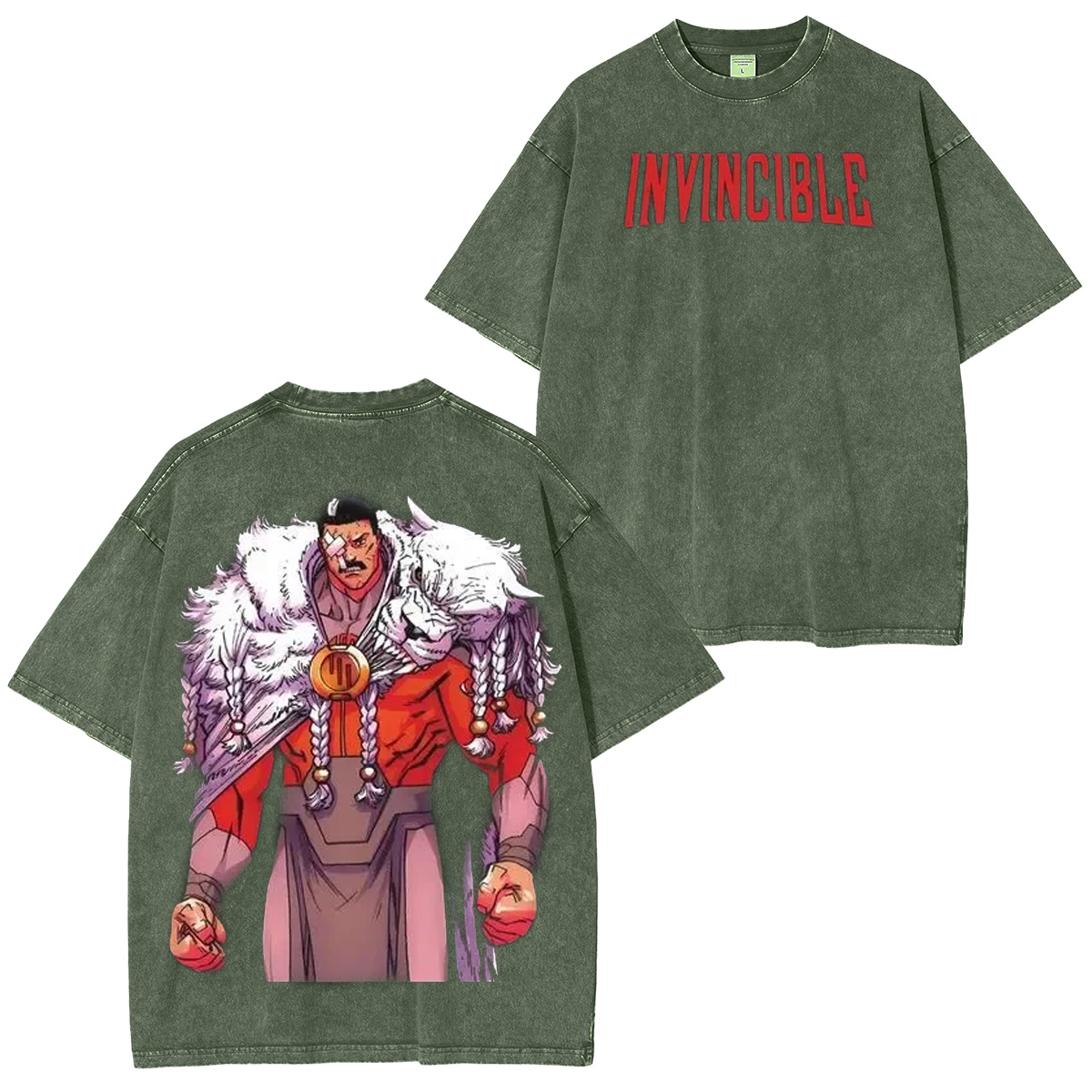 Invincible Comic Double Printed Washed T-shirt/Crewneck/Hoodie