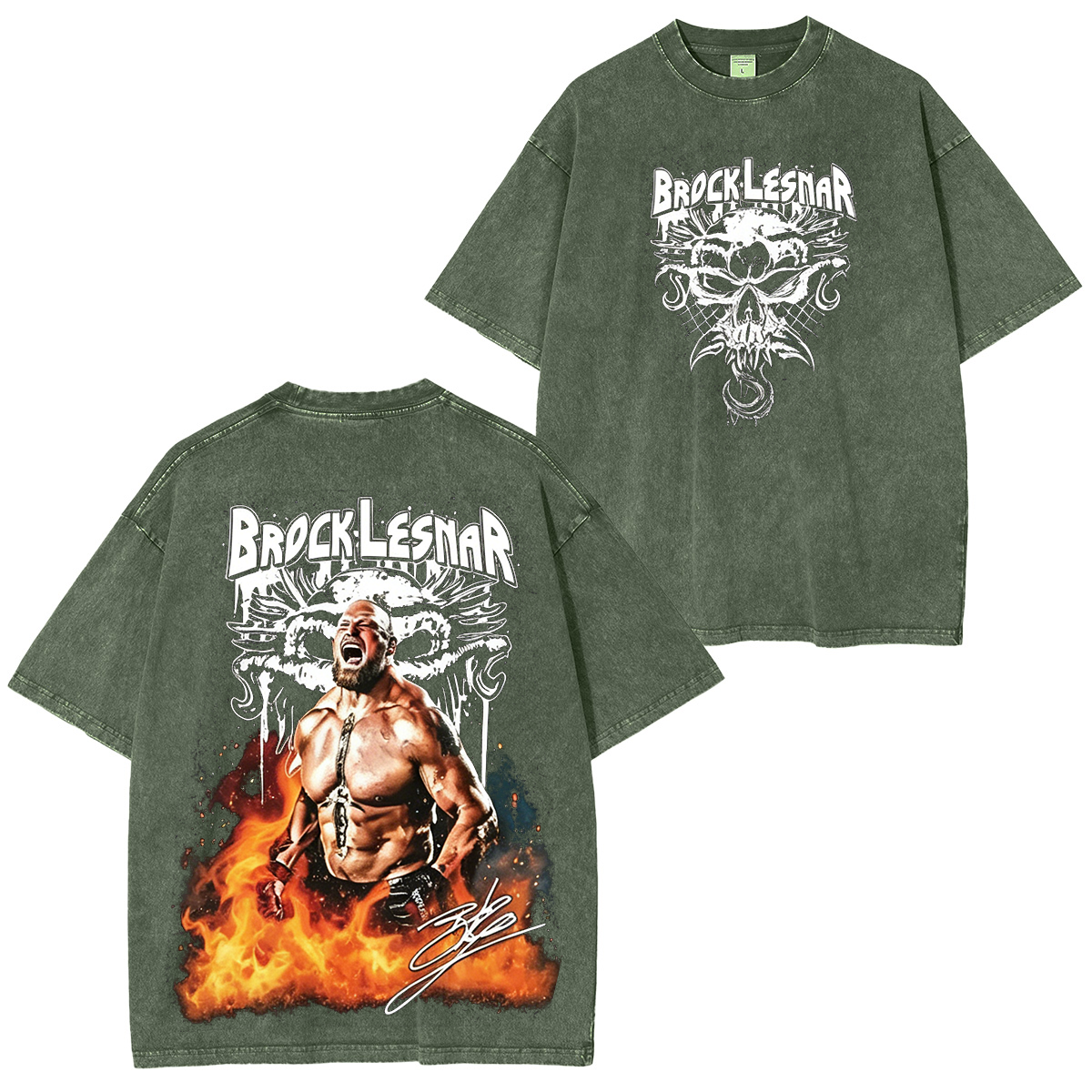 WWE Brock Lesnar Beast Incarnate Graphic Washed T-shirt/Crewneck/Hoodie