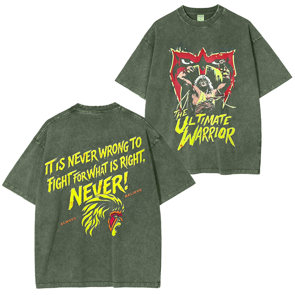 WWE's Ultimate Warrior Washed T-shirt/Crewneck/Hoodie