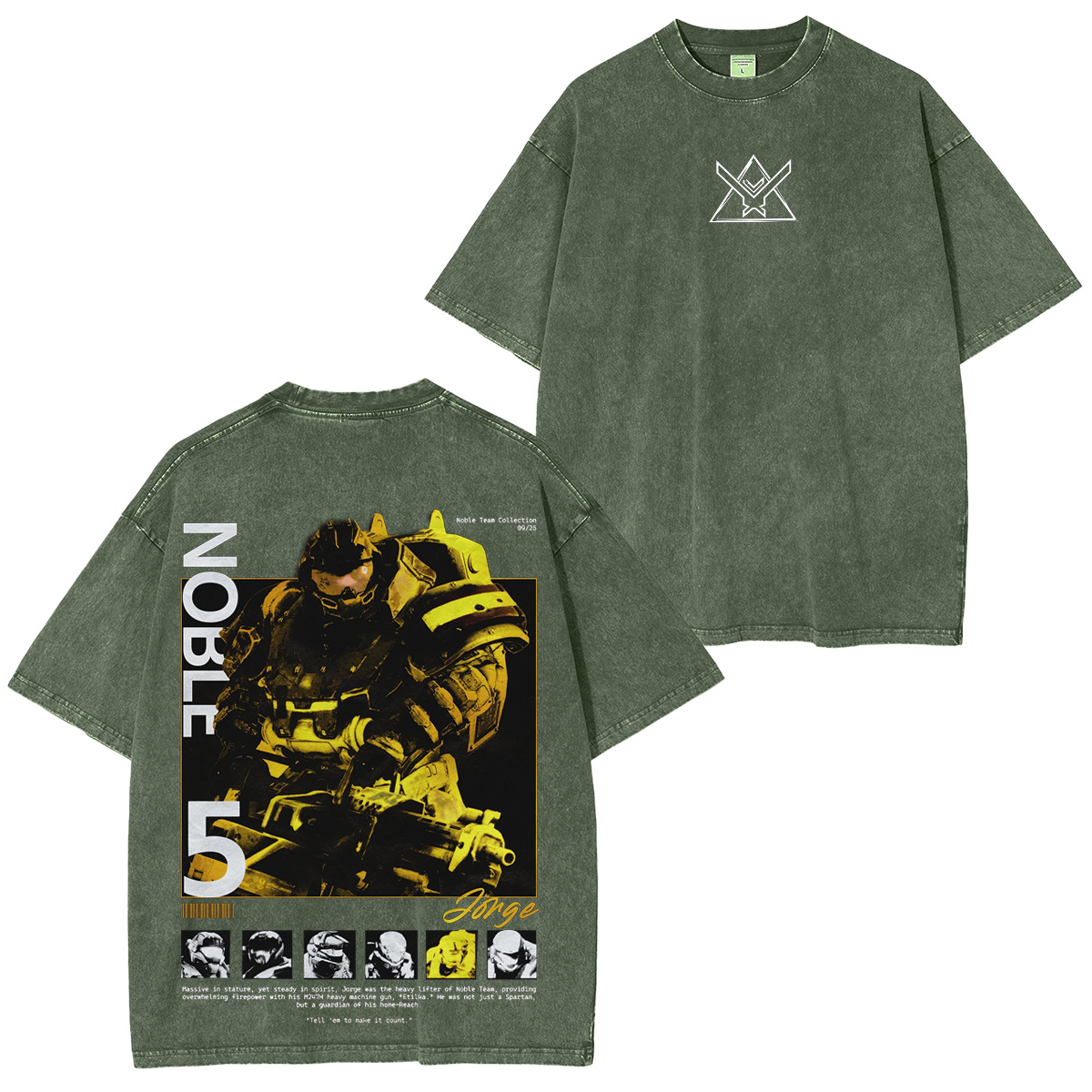 Halo: Reach Noble Team Vintage Washed T-shirt/Crewneck/Hoodie