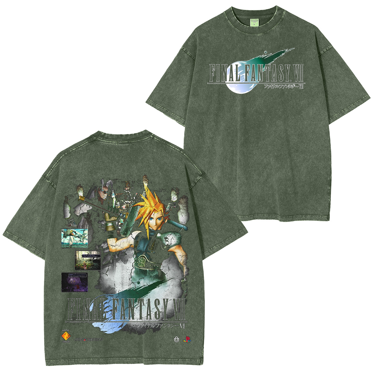Final Fantasy VII Washed T-shirt/Crewneck/Hoodie