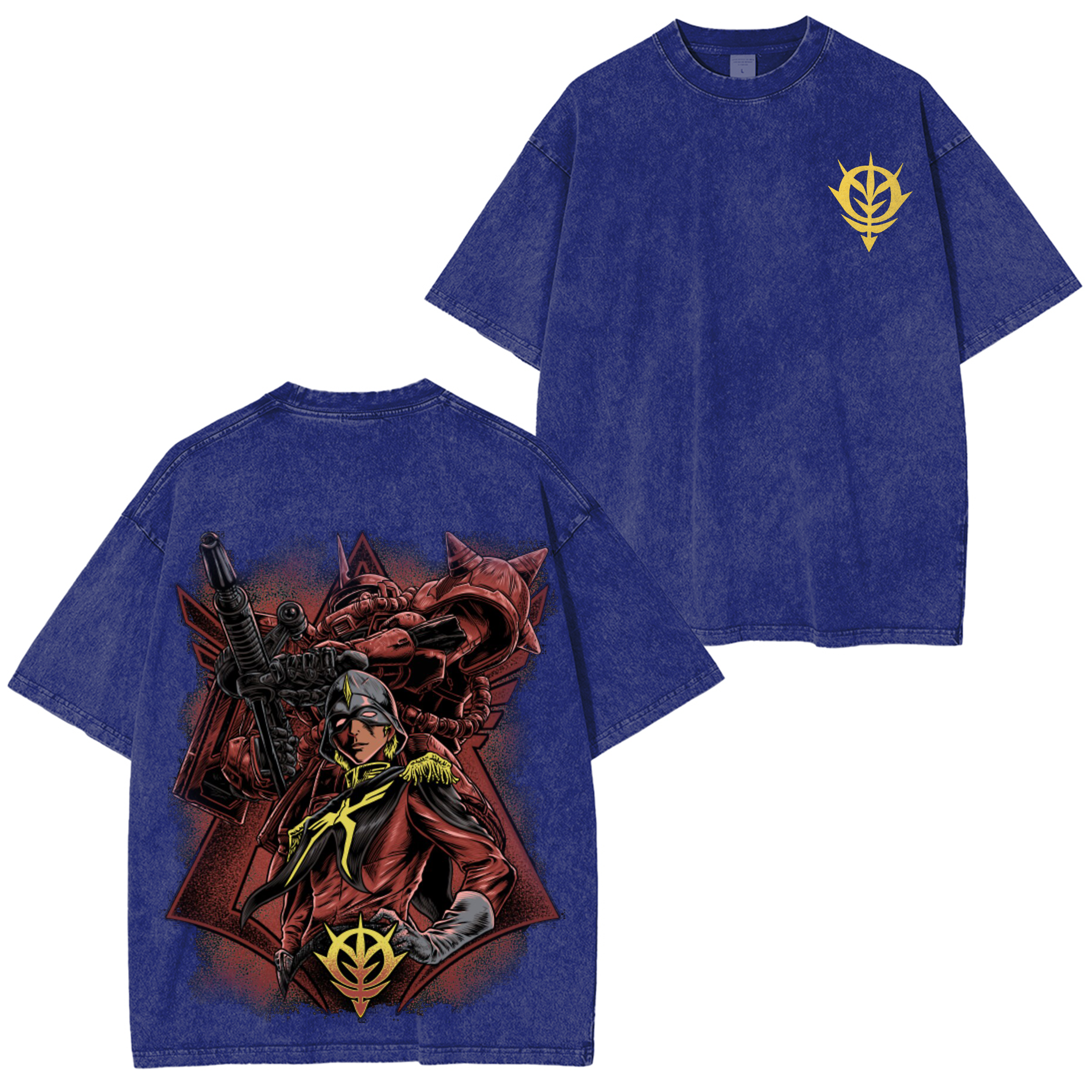 MS-06 Char Zaku II Classic Vintage Unisex Washed T-Shirt