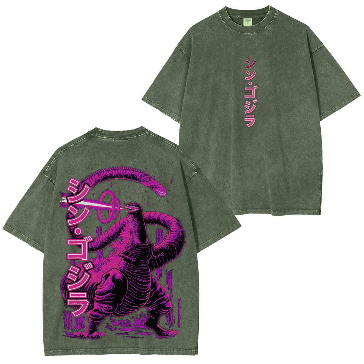 Playera Godzilla Washed T-shirt/Crewneck/Hoodie