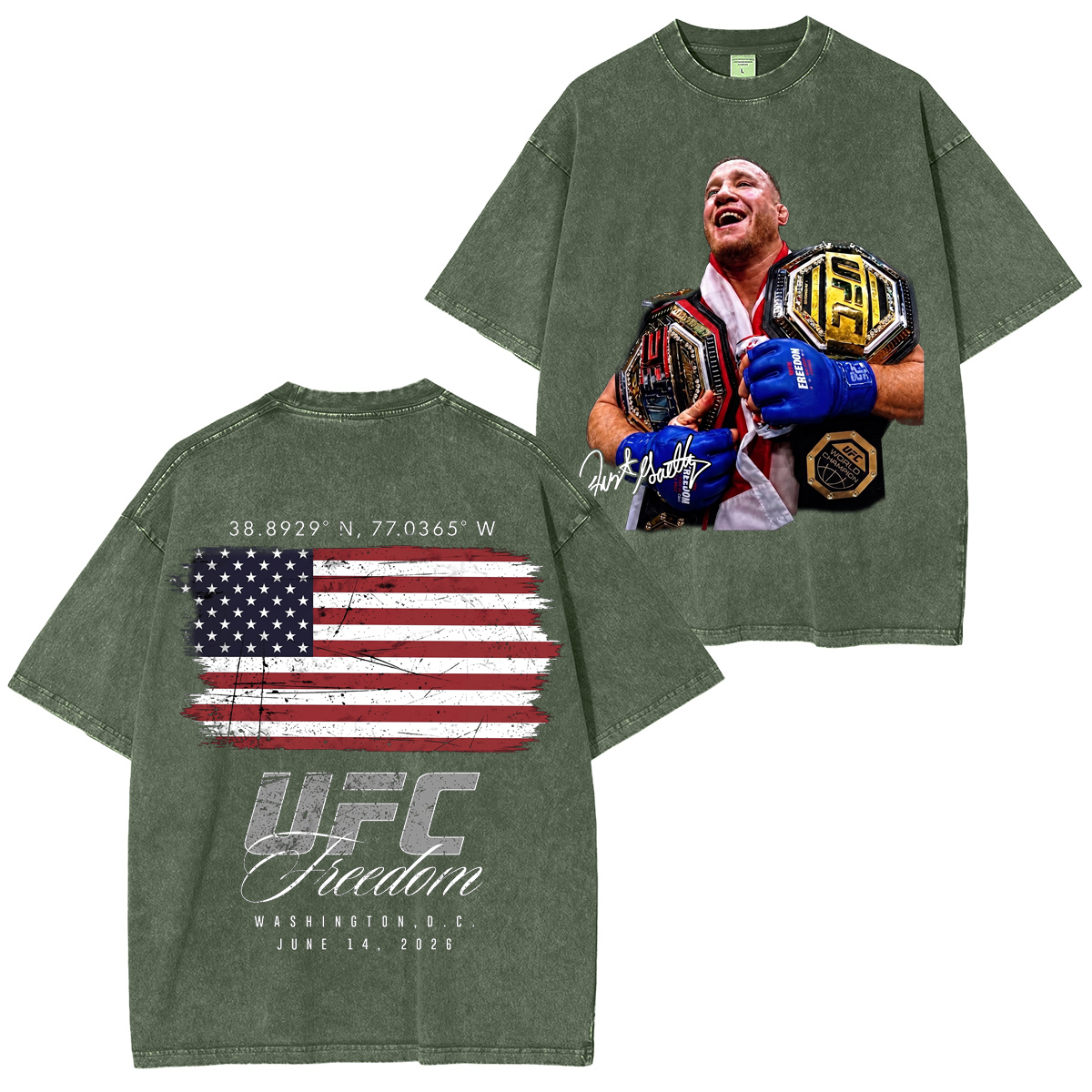FIGHTRELIC UFC Unisex Washed T-Shirt