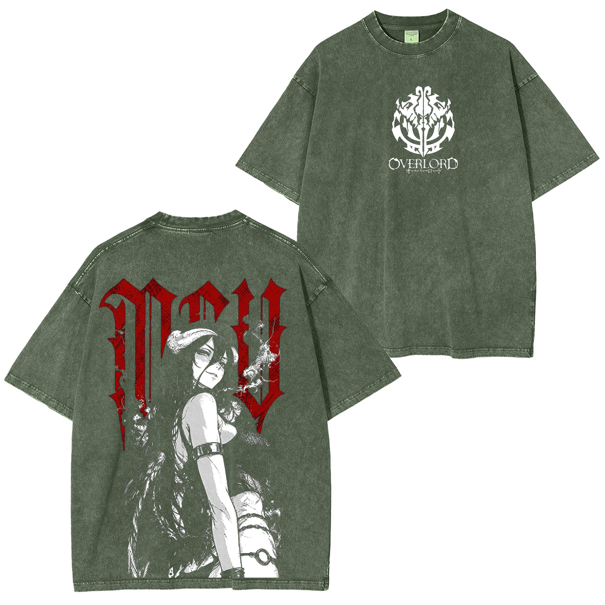 Albedo Overlord Washed T-shirt/Crewneck/Hoodie