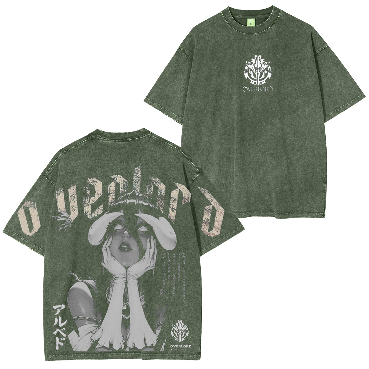 Albedo Overlord Washed T-shirt/Crewneck/Hoodie