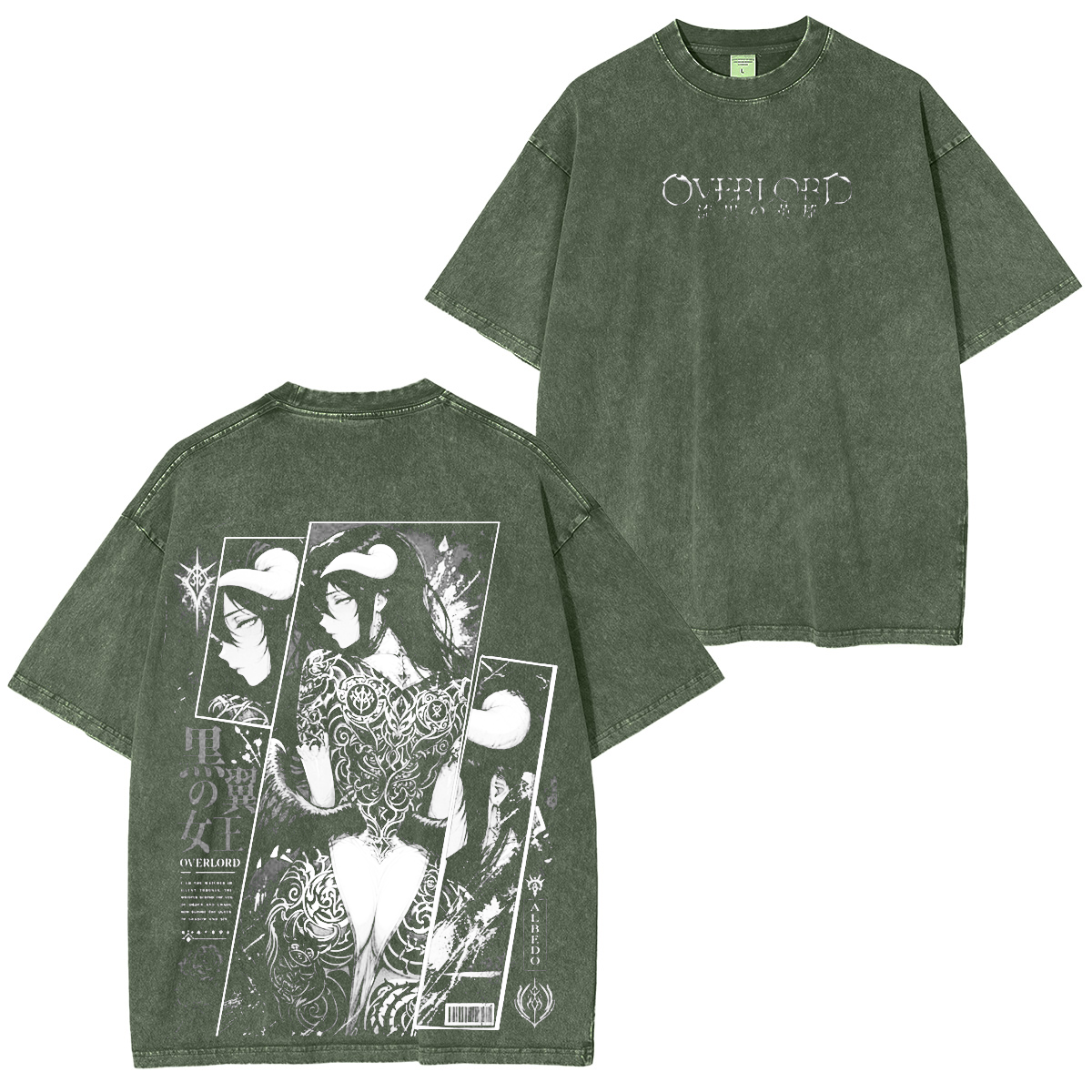 Albedo Overlord Washed T-shirt/Crewneck/Hoodie