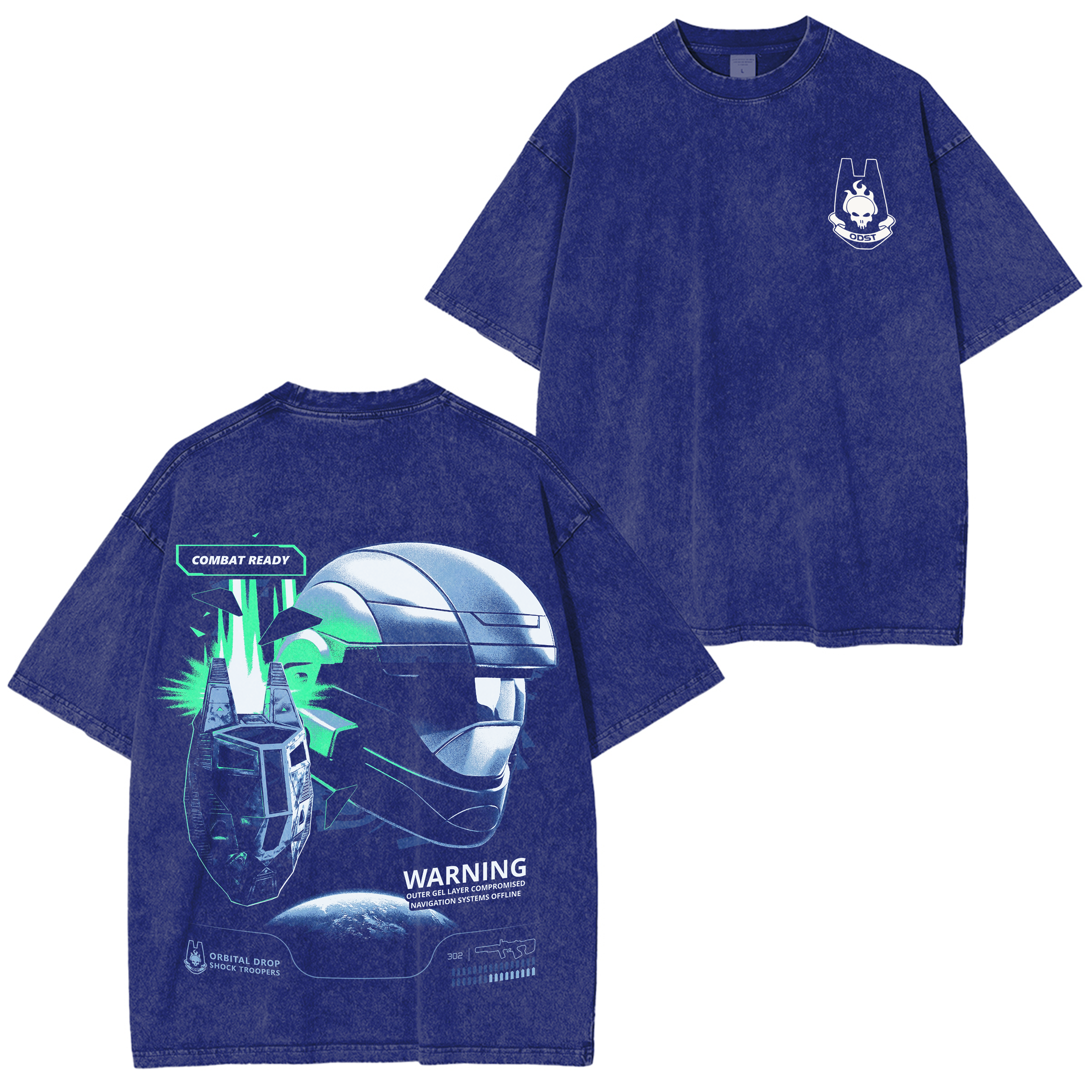 Halo 3: ODST Vintage Unisex Washed T-Shirt