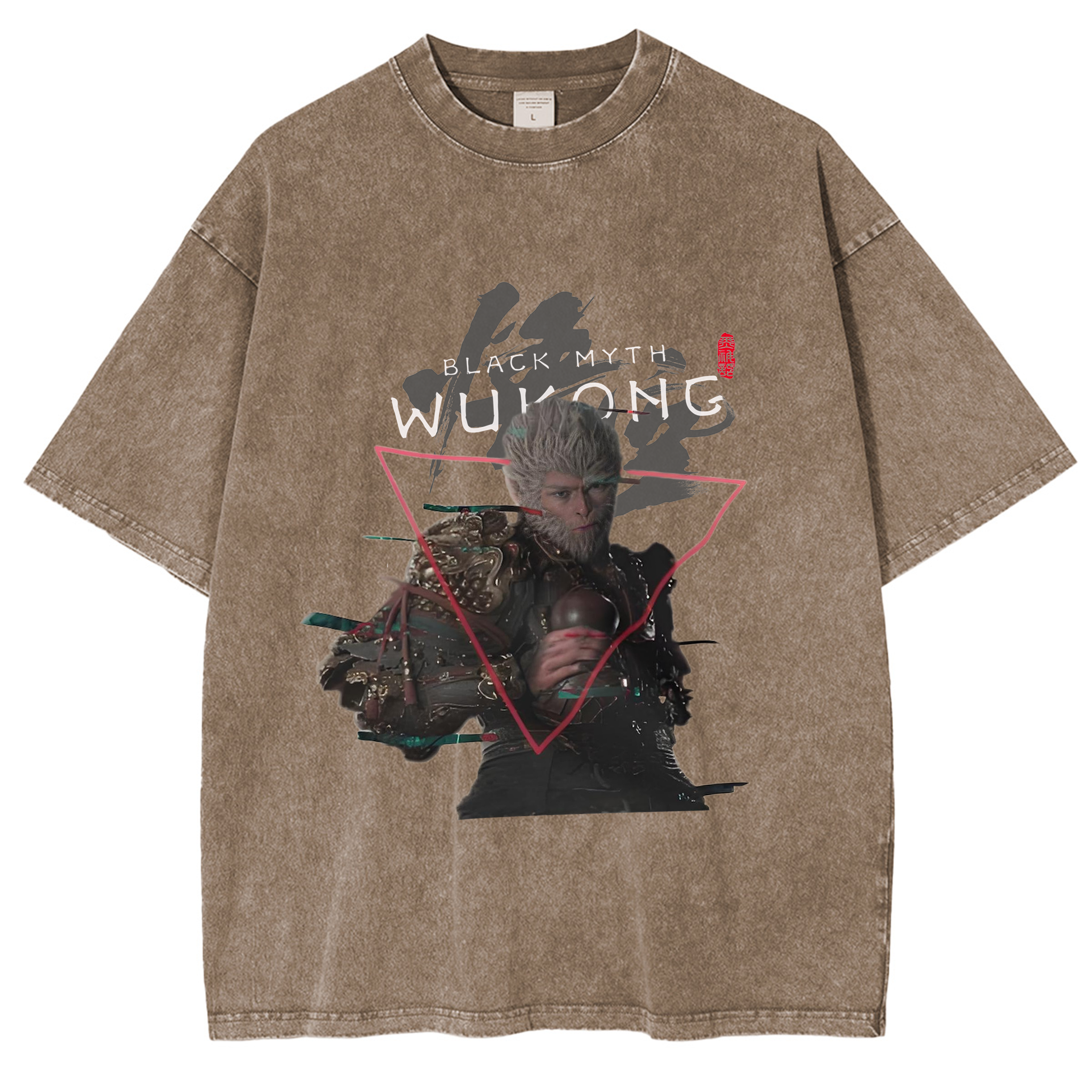 Black Myth Wukong Vintage Unisex Washed T-Shirt