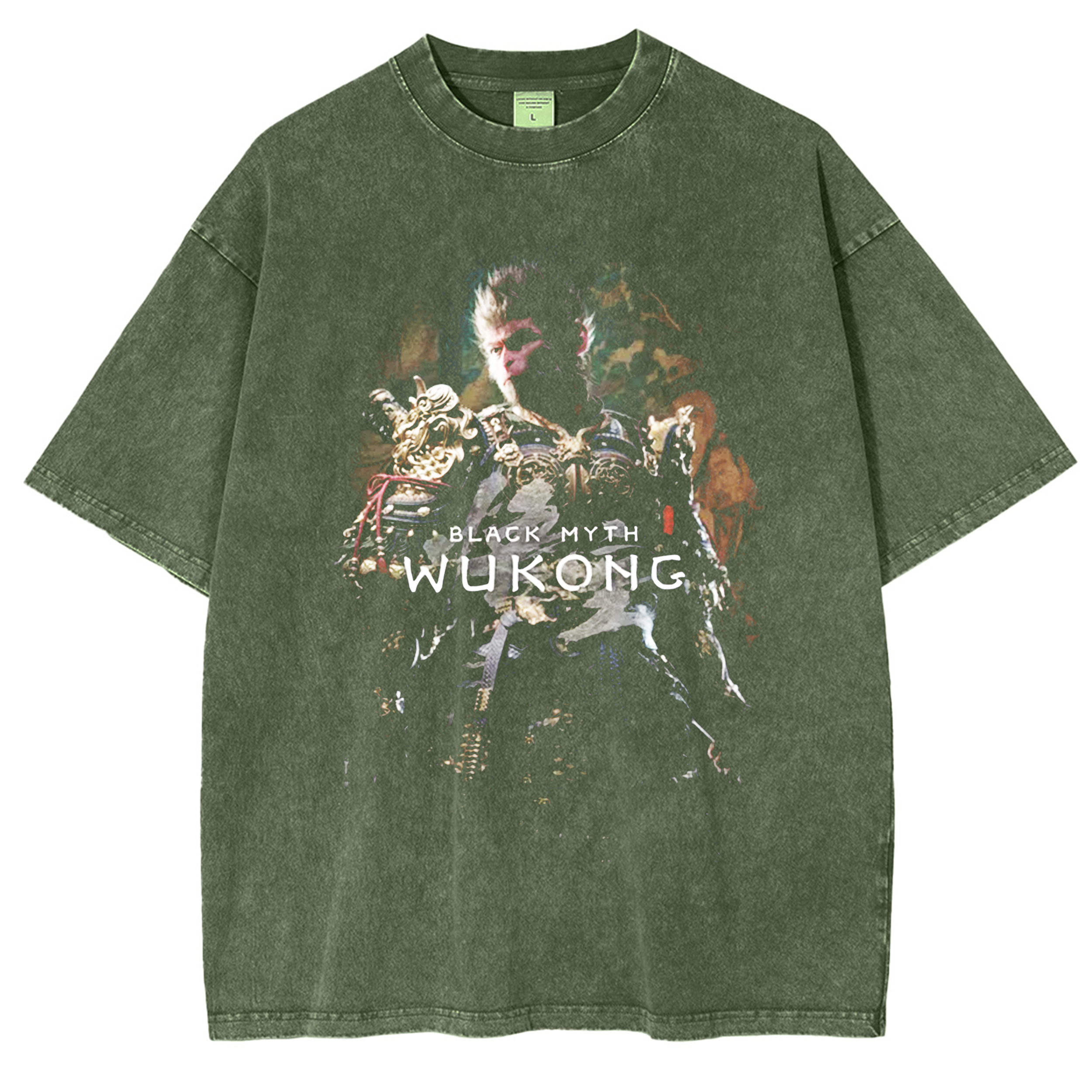 Black Myth Wukong graphic Vintage Unisex Washed T-Shirt