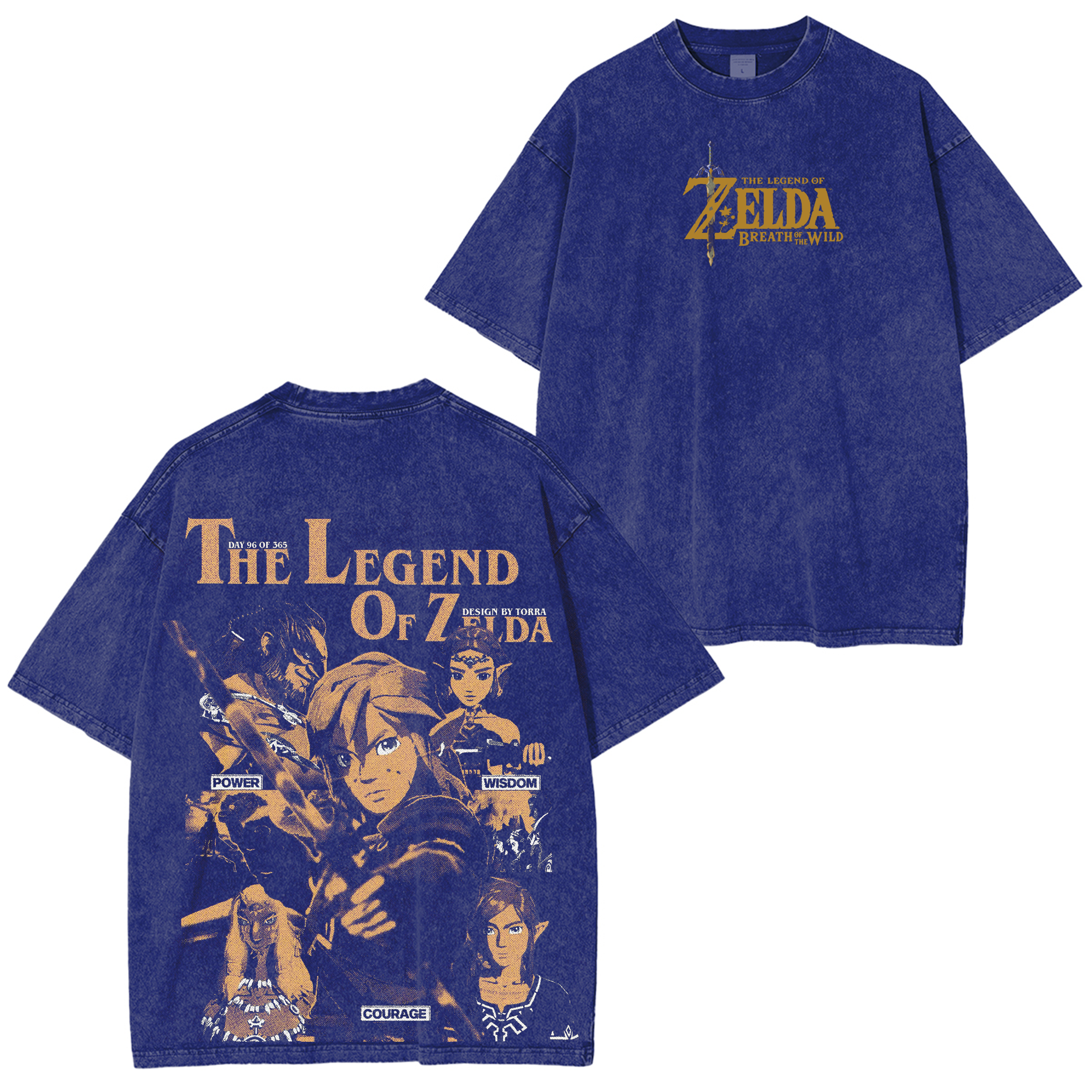 The Legend of Zelda: Breath of the Wild Vintage Unisex Washed T-Shirt