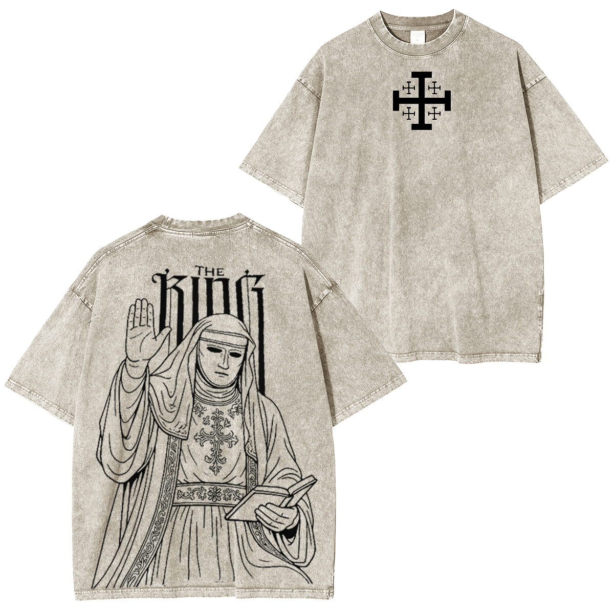 THE KING Unisex Washed T-Shirt