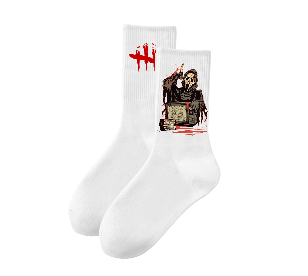 Ghost Face Dead by Daylight Horror Socks