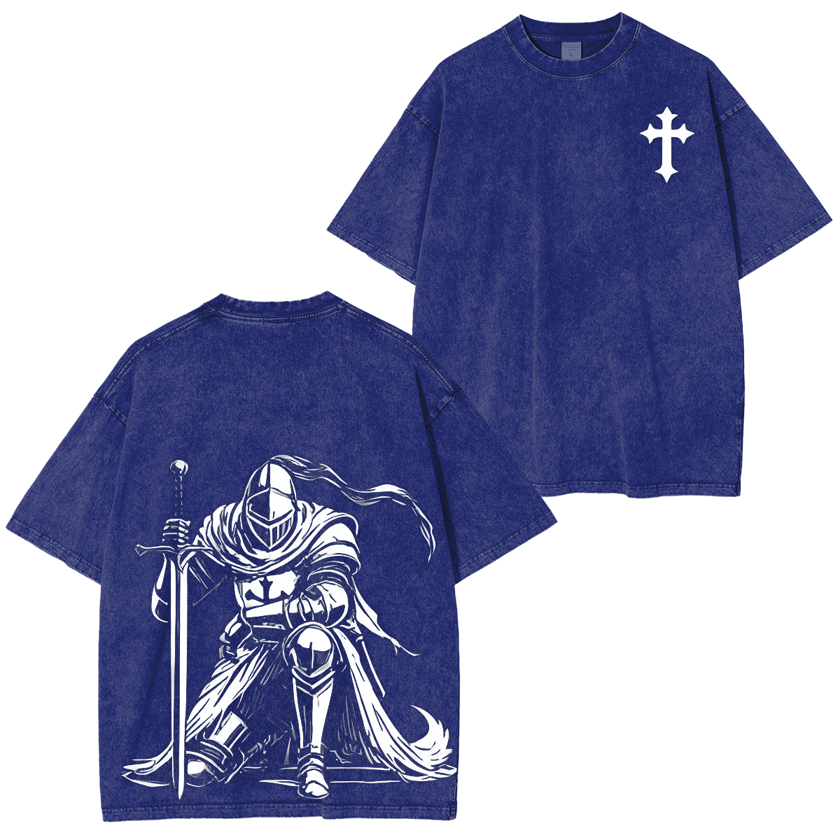 Crusader Knight Vintage Washed Unisex T-Shirt