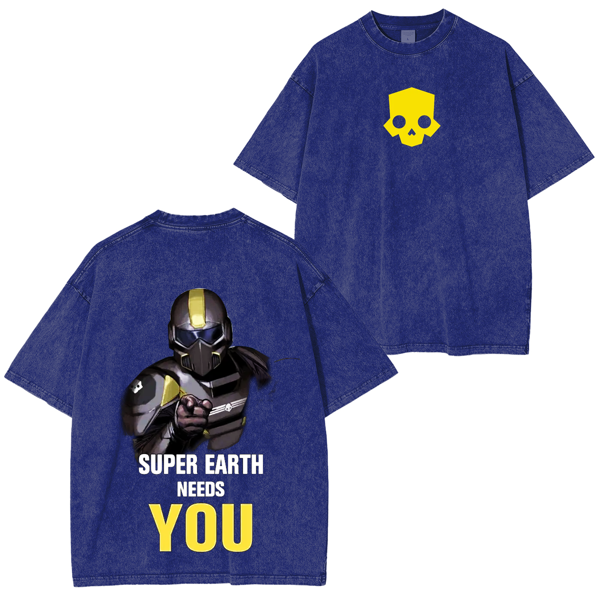 Playera Helldivers 2 Vintage Washed Unisex T-Shirt