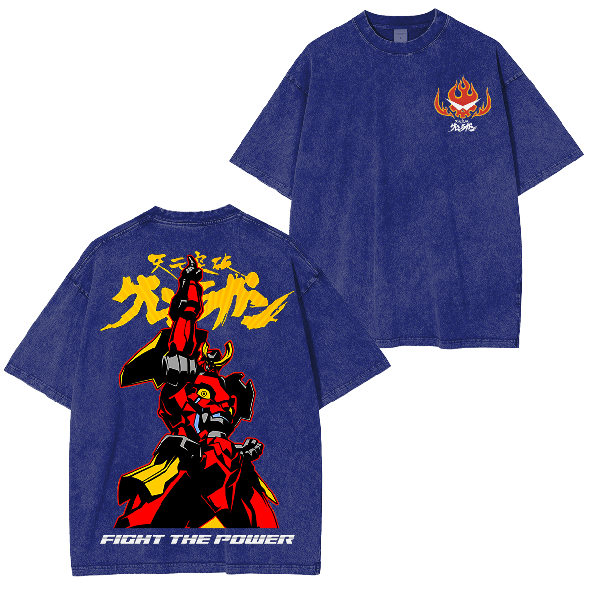 Gurren Lagann Unisex Washed T-Shirt