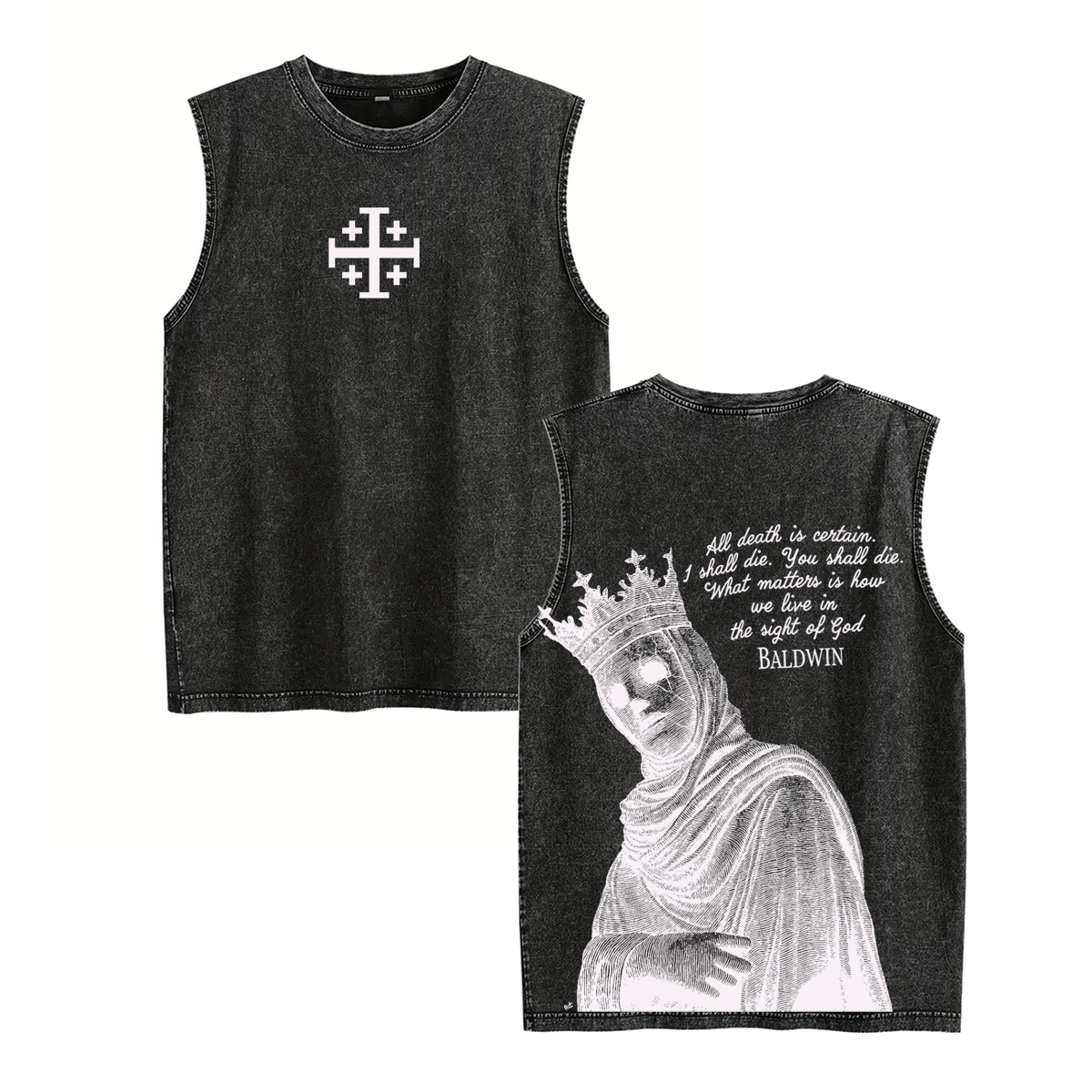 Baldwin Crusader Unisex Washed Tank Top