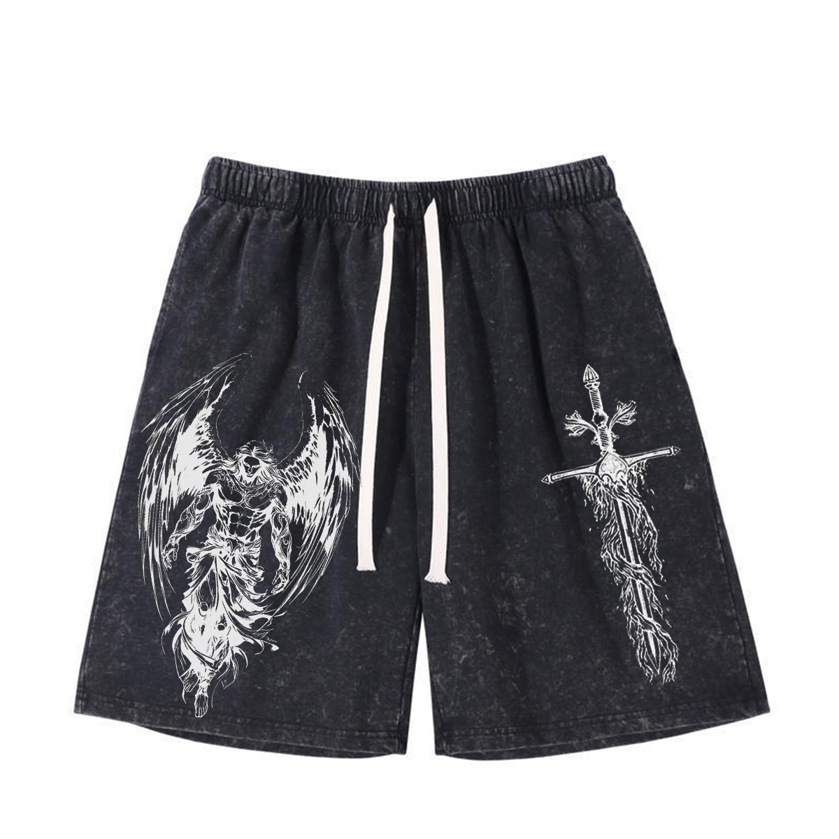 Archangelmichael Jesus War Vintage Washed Shorts/Pants