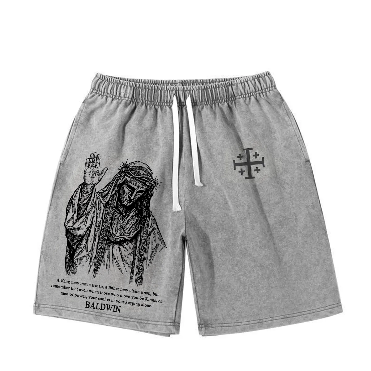 Baldwin IV never gave in to illness King of Jerusalem Vintage Washed Shorts/Pants