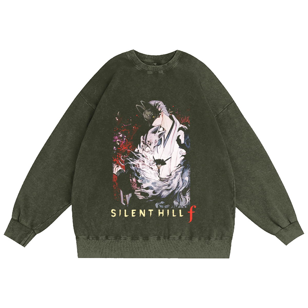 Fox Mask x Hinako Silent hill f Vintage Washed T-shirt/Crewneck/Hoodie