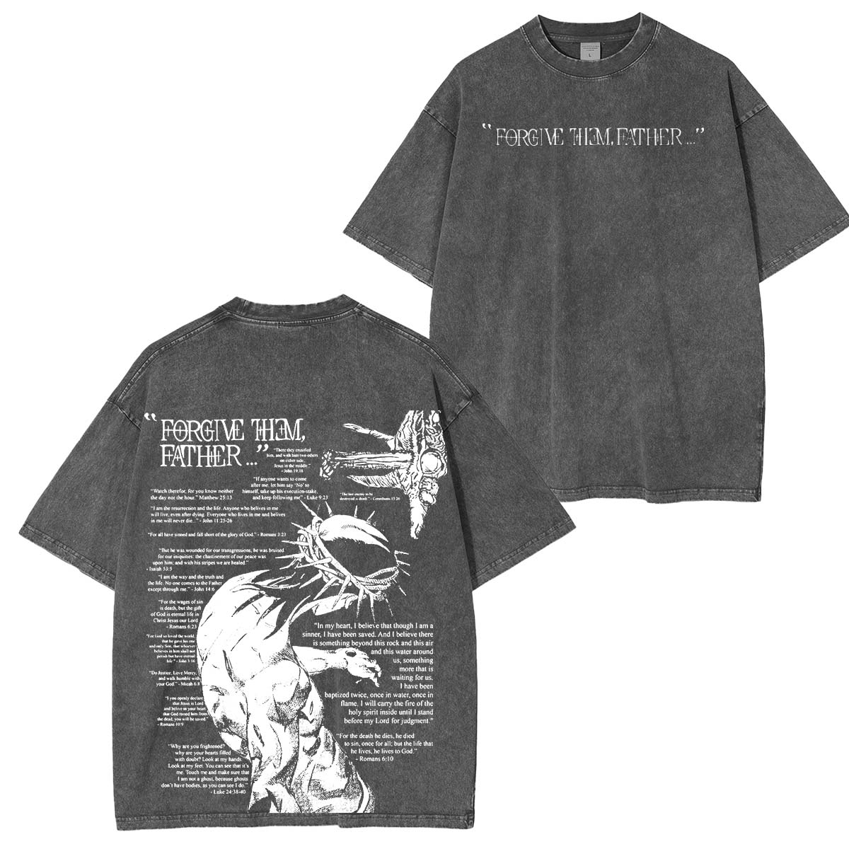 Forgive Them Father Vintage Washed Unisex T-Shirt