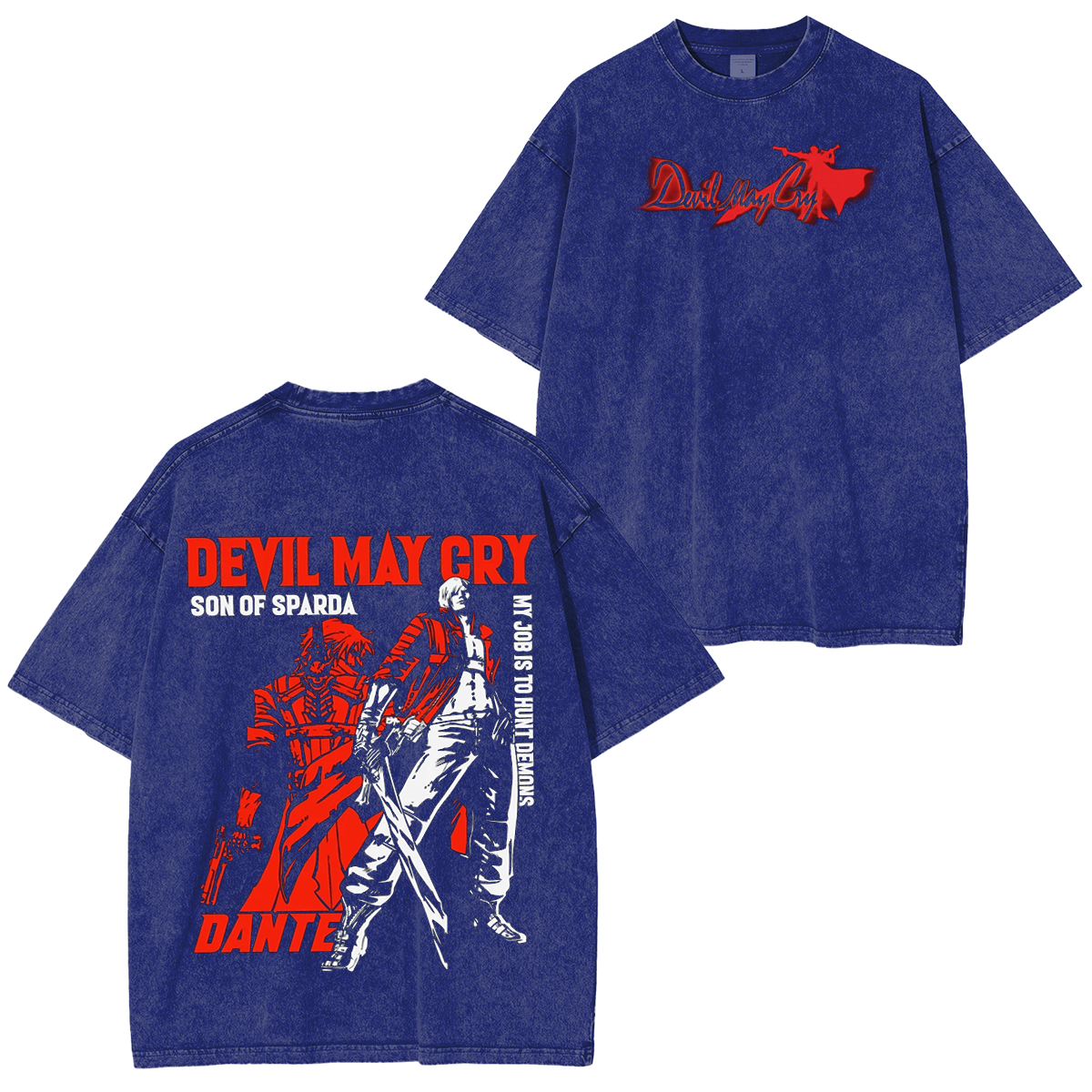 Devil May Cry Dante Vintage Washed T-shirt/Crewneck/Hoodie