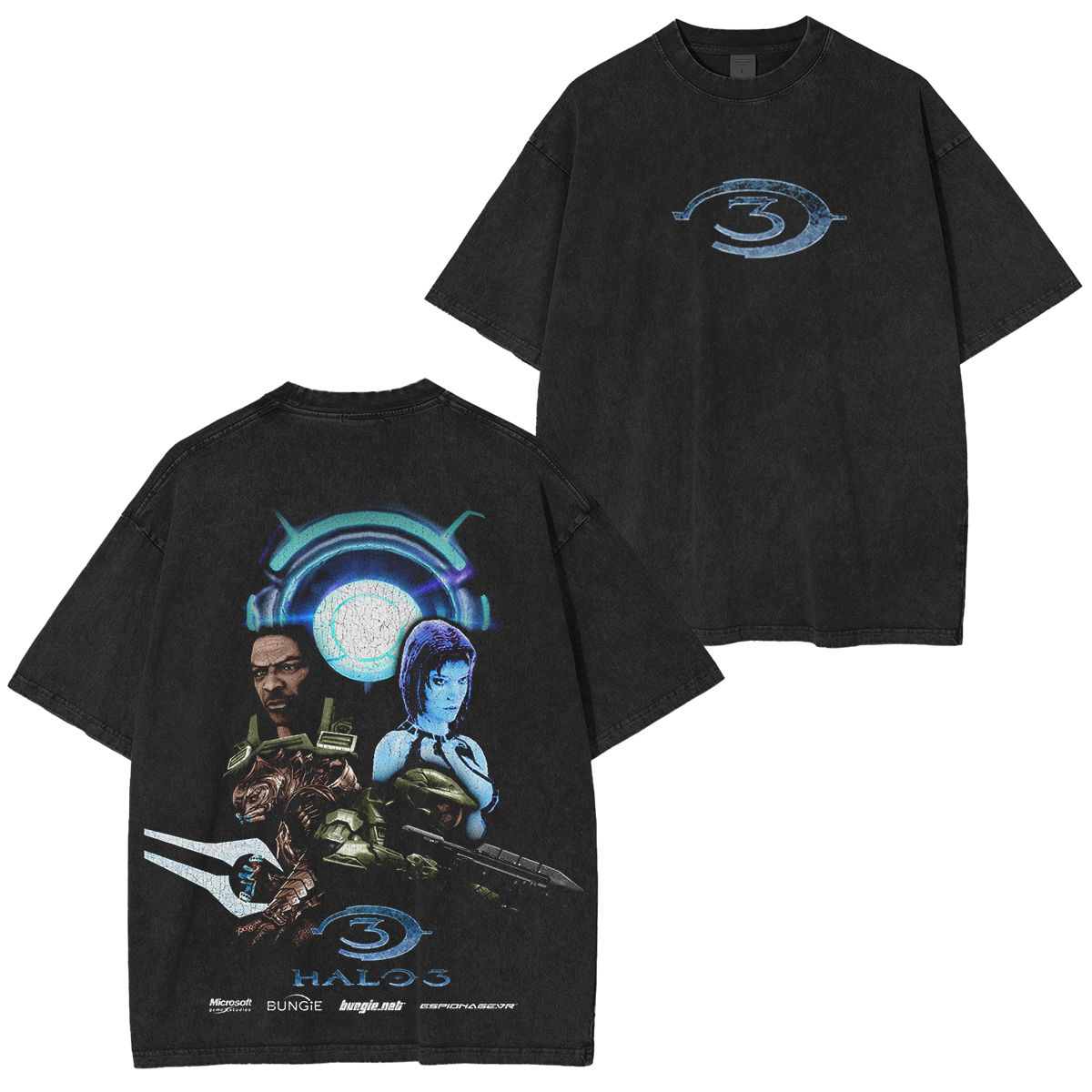 Halo 3 Vintage Washed T-shirt/Crewneck/Hoodie