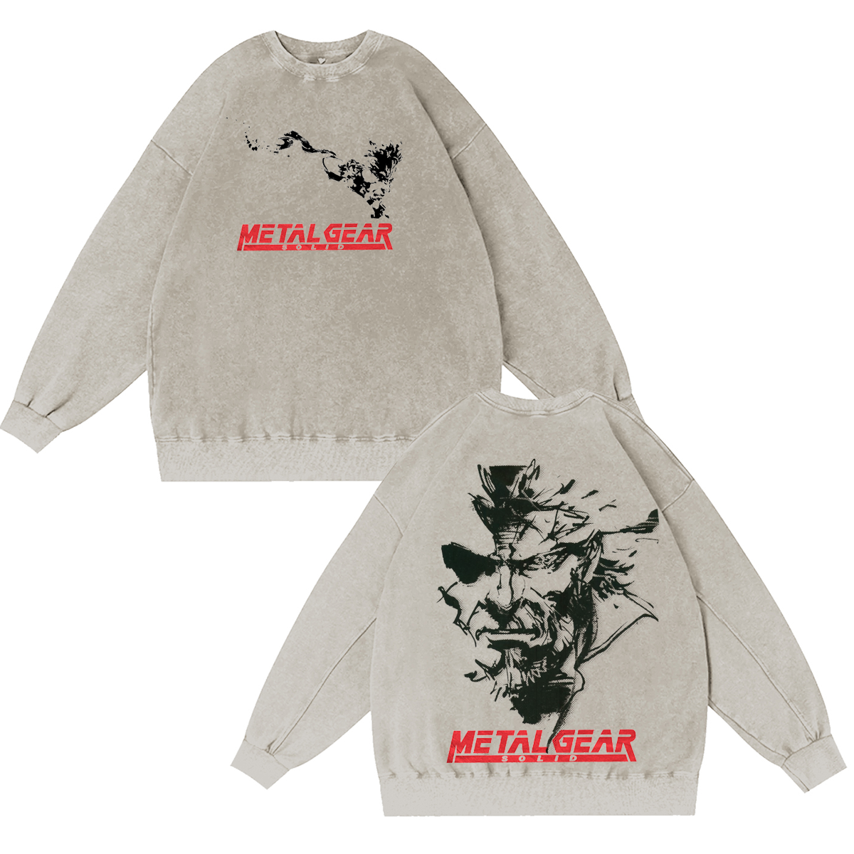 Metal Gear Solid Vintage Washed T-shirt/Crewneck/Hoodie