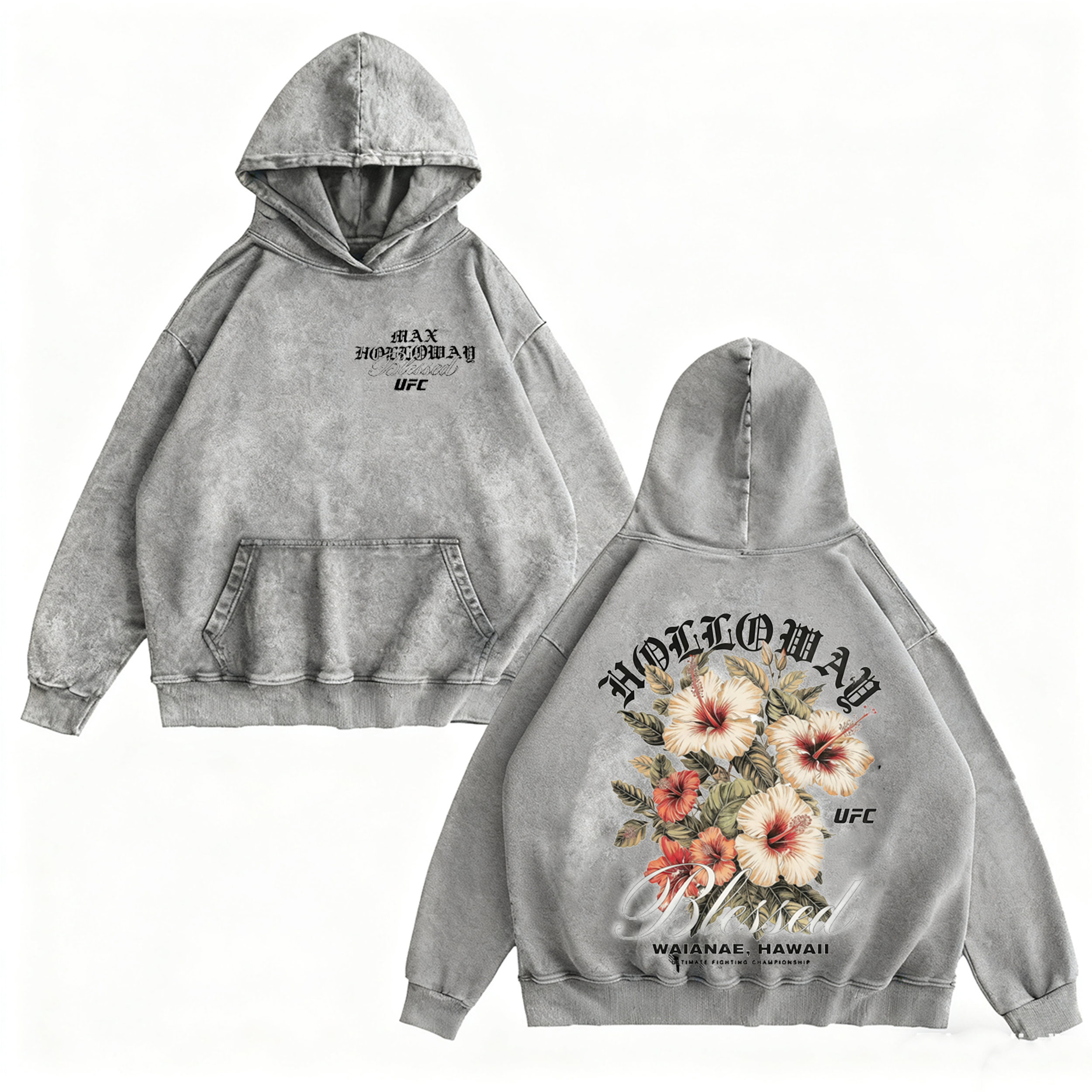 Max Holloway Lei Vintage Washed T-shirt/Crewneck/Hoodie