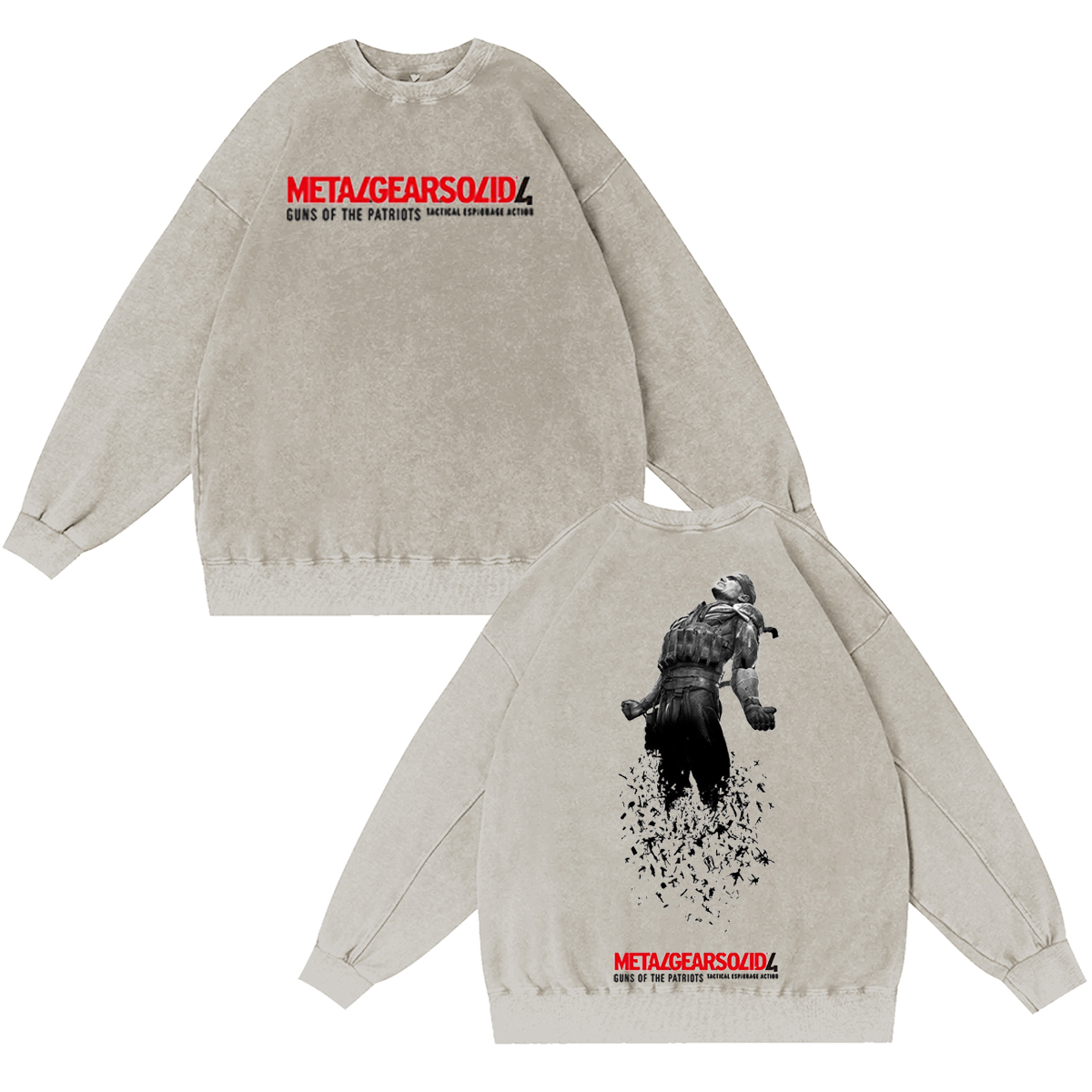 Metal Gear Solid 4 Vintage Washed T-shirt/Crewneck/Hoodie