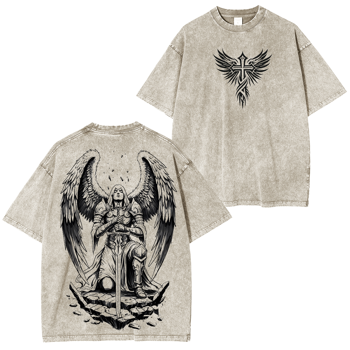 Archangel Saint Michael Vintage Washed T-shirt/Crewneck/Hoodie