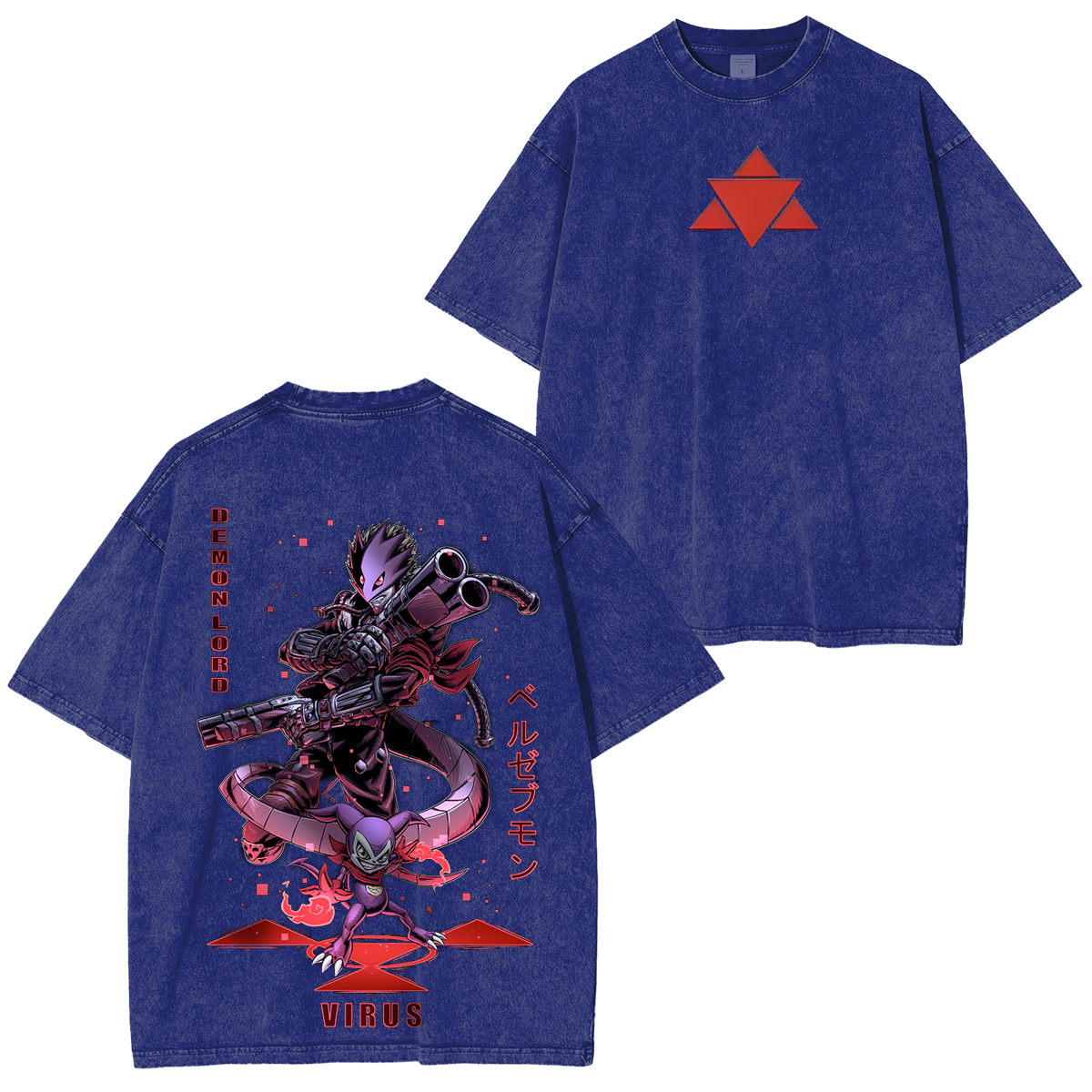 Digimon Beelzemon Vintage Washed T-shirt/Crewneck/Hoodie