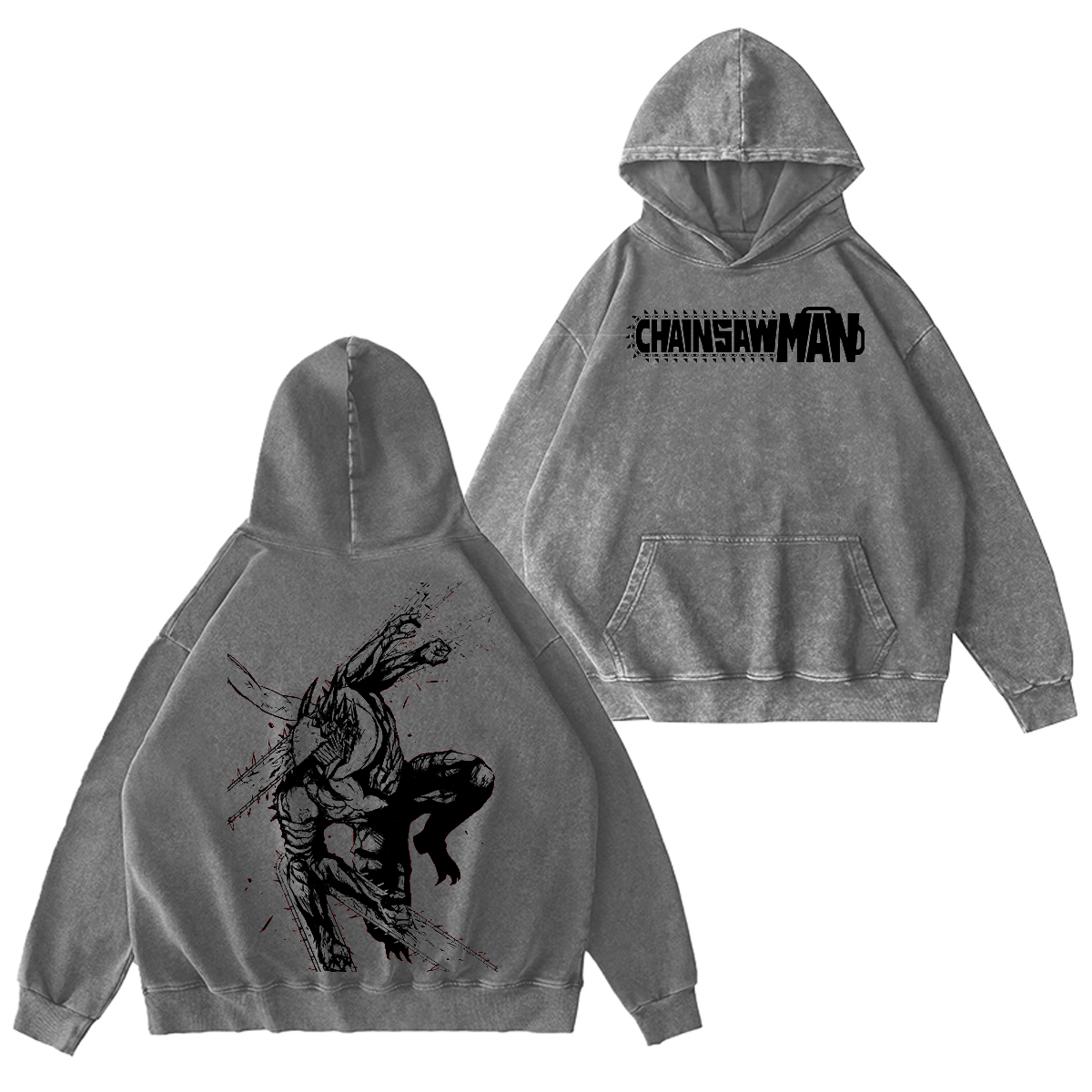 Chainsaw Man Vintage Washed T-shirt/Crewneck/Hoodie