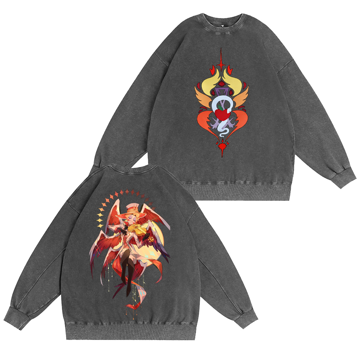 Charlie x Lucifer Hazbin Hotel Washed T-shirt/Crewneck/Hoodie