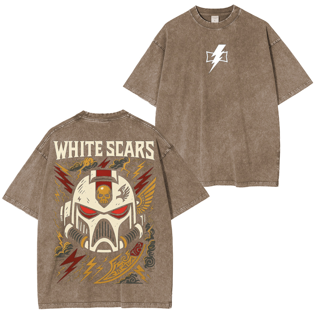 White Scars Warhammer 40K Vintage Washed T-shirt/Crewneck/Hoodie