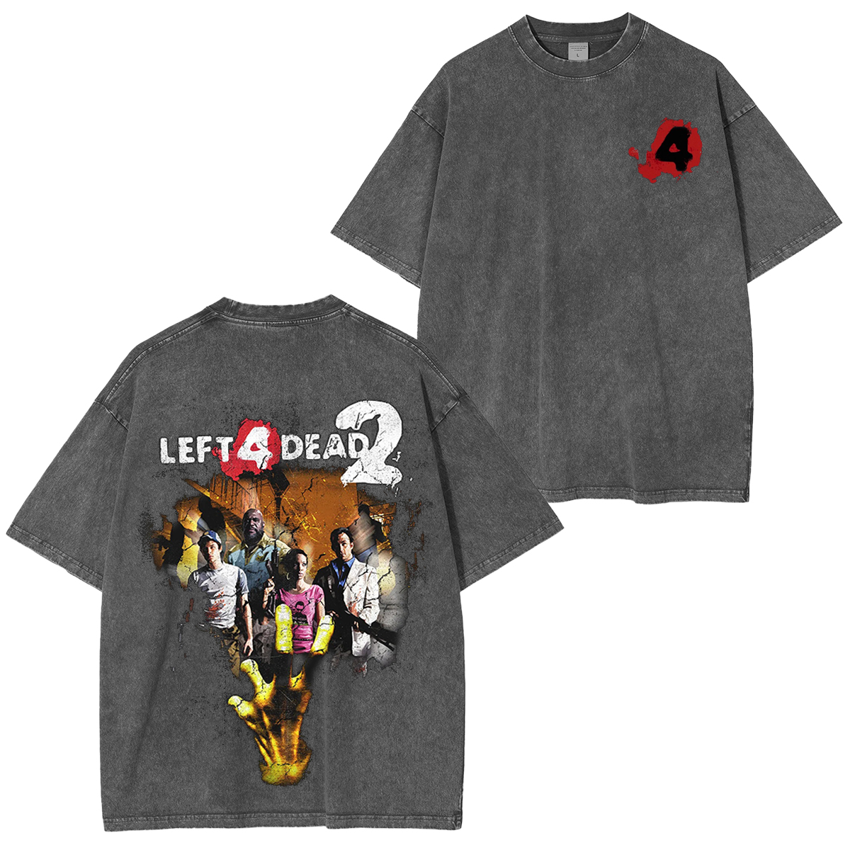 Left 4 Dead Washed T-shirt/Crewneck/Hoodie