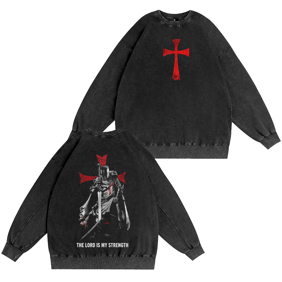 Templar Knight Tees Deus Vault Knight Templar Cross Unisex Washed T-shirt/Crewneck/Hoodie