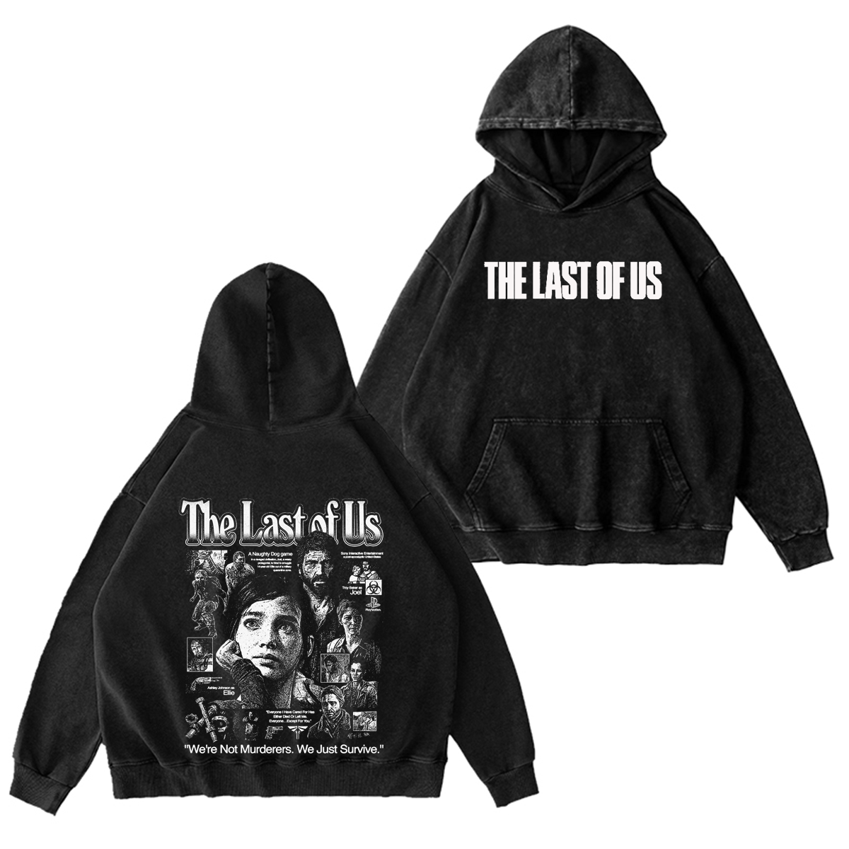 The Last of Us Unisex Washed T-shirt/Crewneck/Hoodie