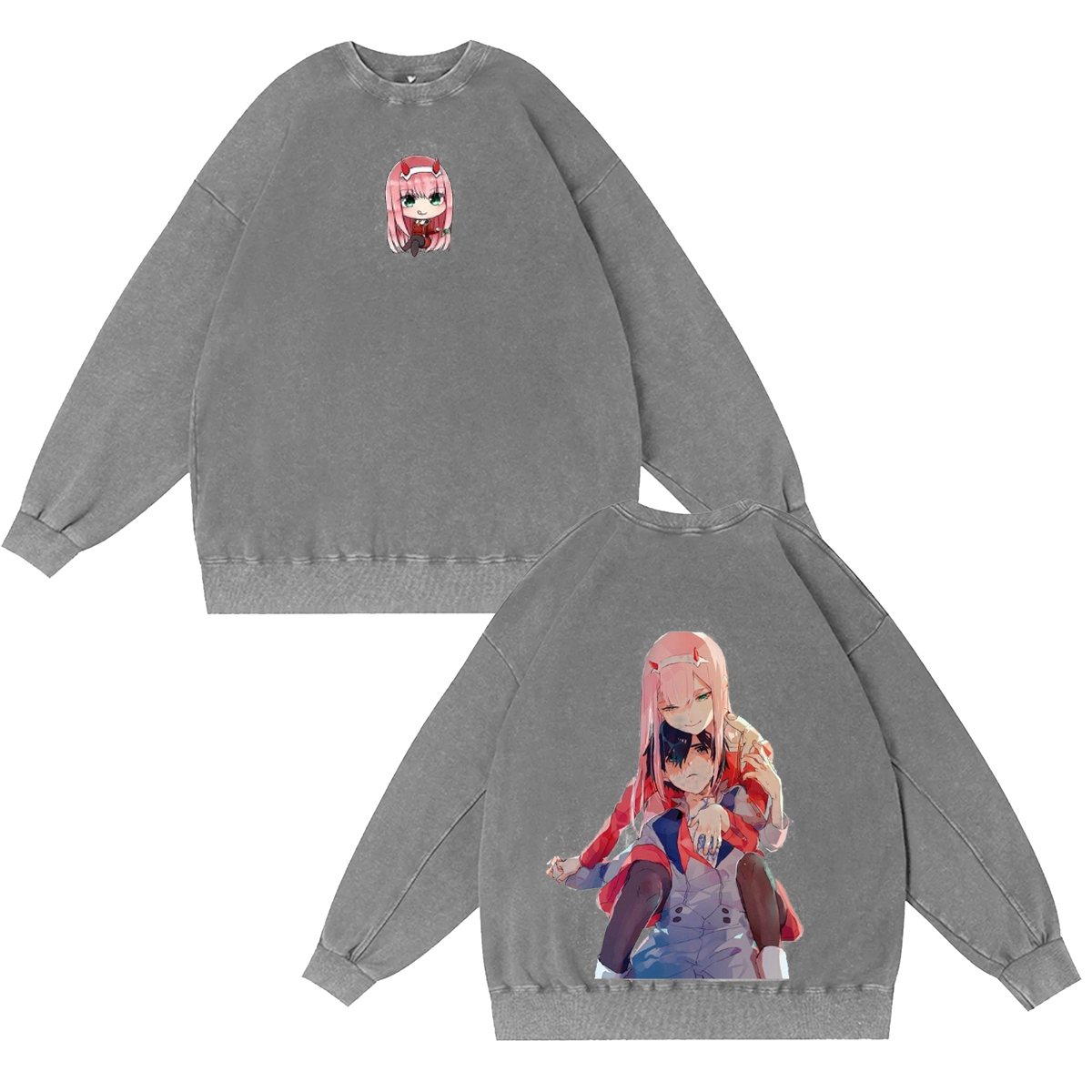 DARLING in the FRANXX Anime Vintage Washed T-shirt/Crewneck/Hoodie