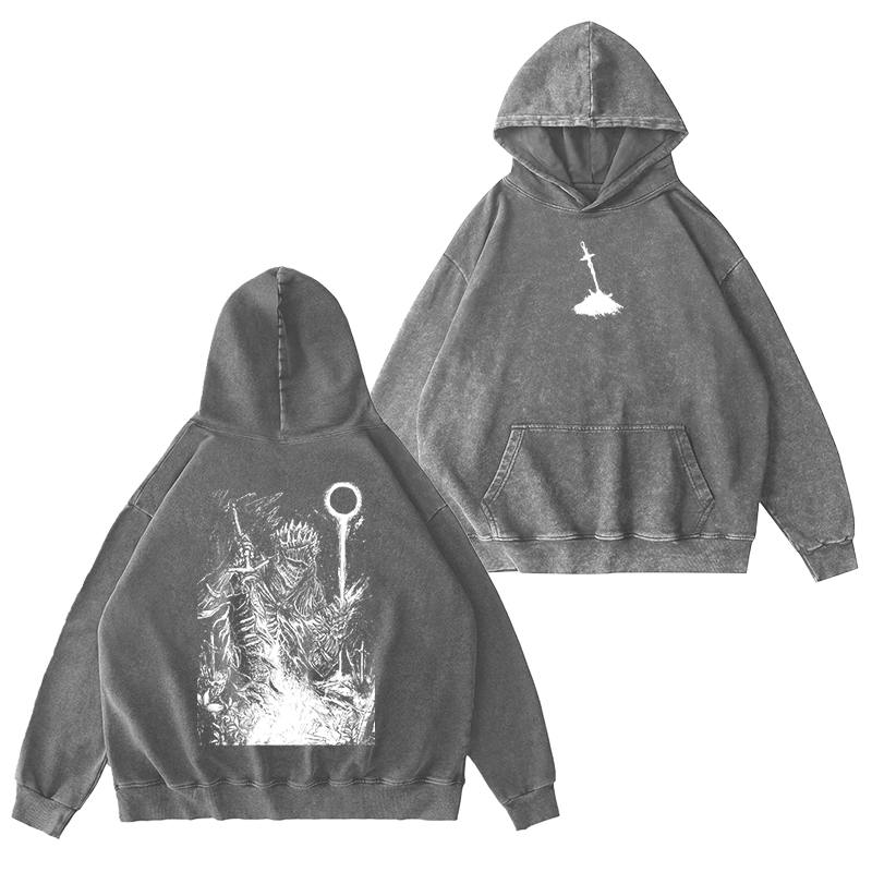 Dark Souls v2 Unisex Washed Hoodie