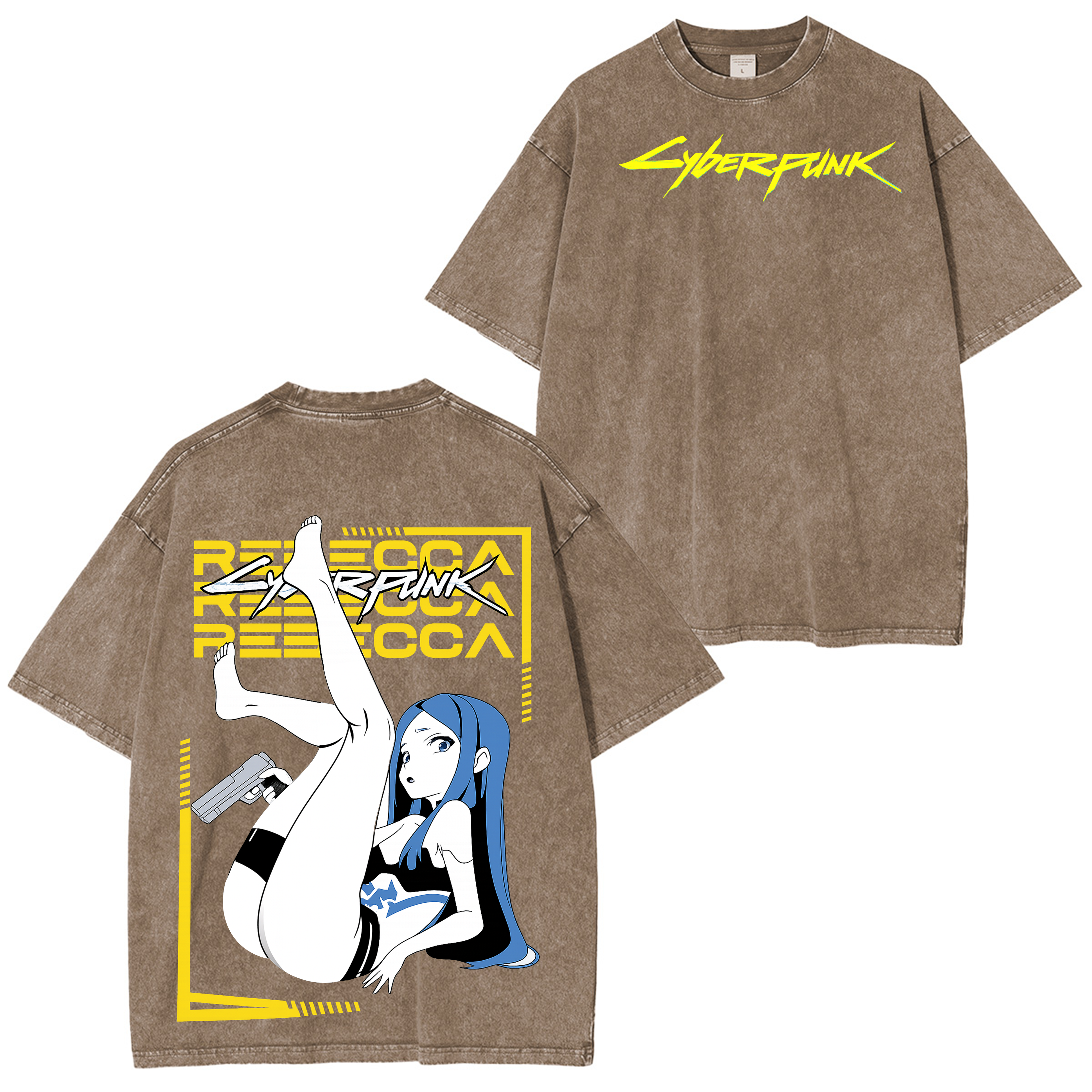 Cyberpunk: Edgerunners Vintage Unisex Washed T-Shirt