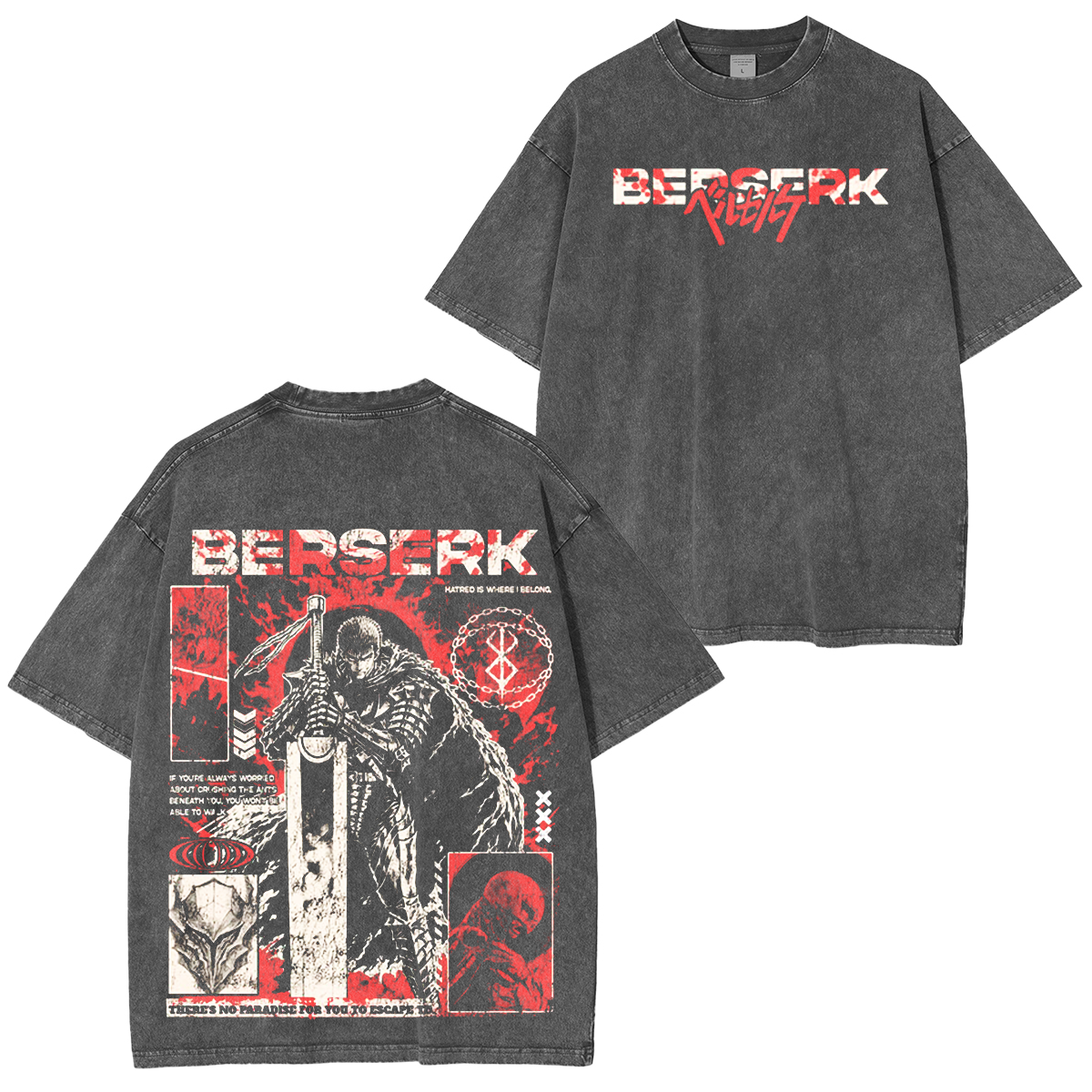 Berserk Washed T-shirt/Crewneck/Hoodie