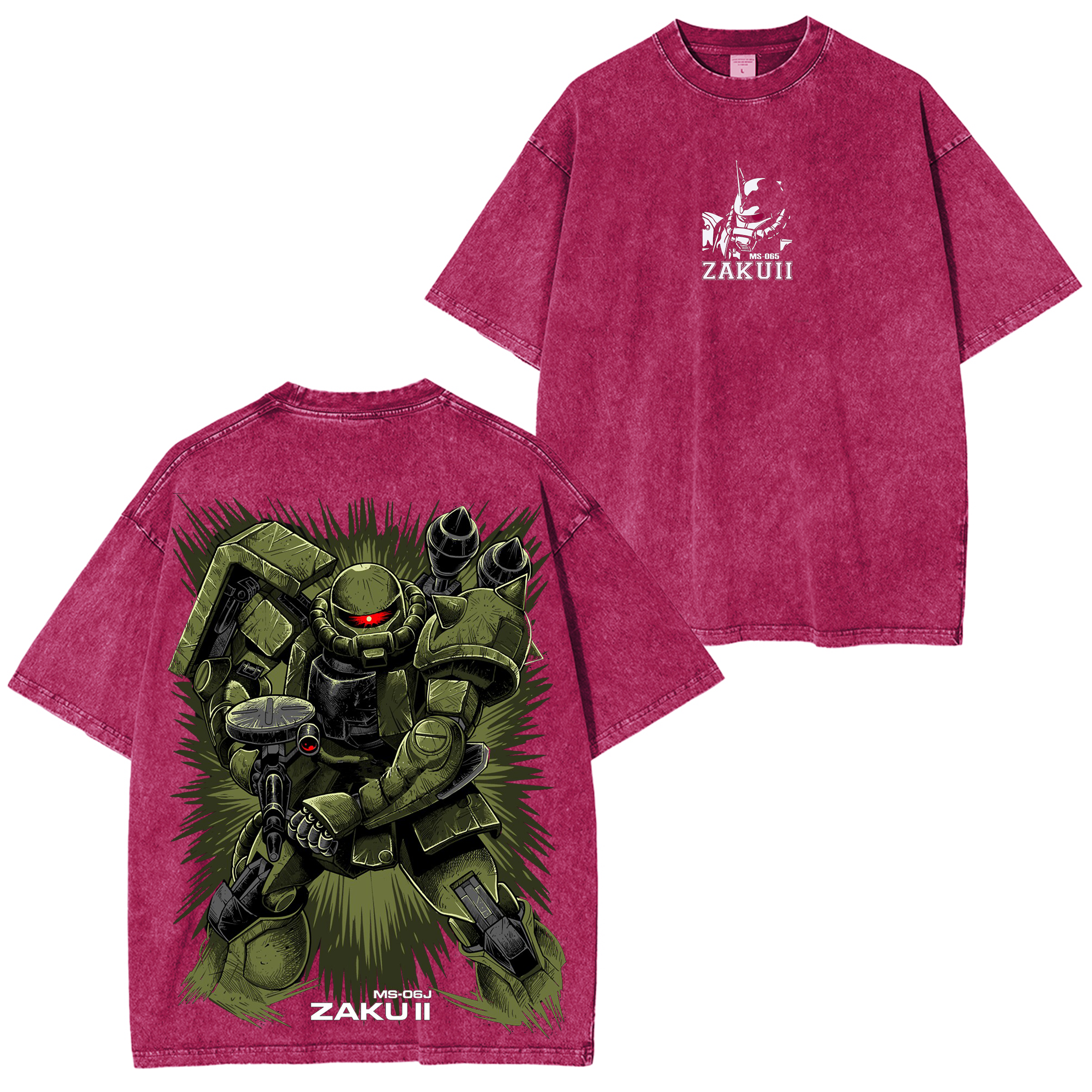 Gundam RX-78 Mobile Suit Vintage Unisex Washed T-Shirt