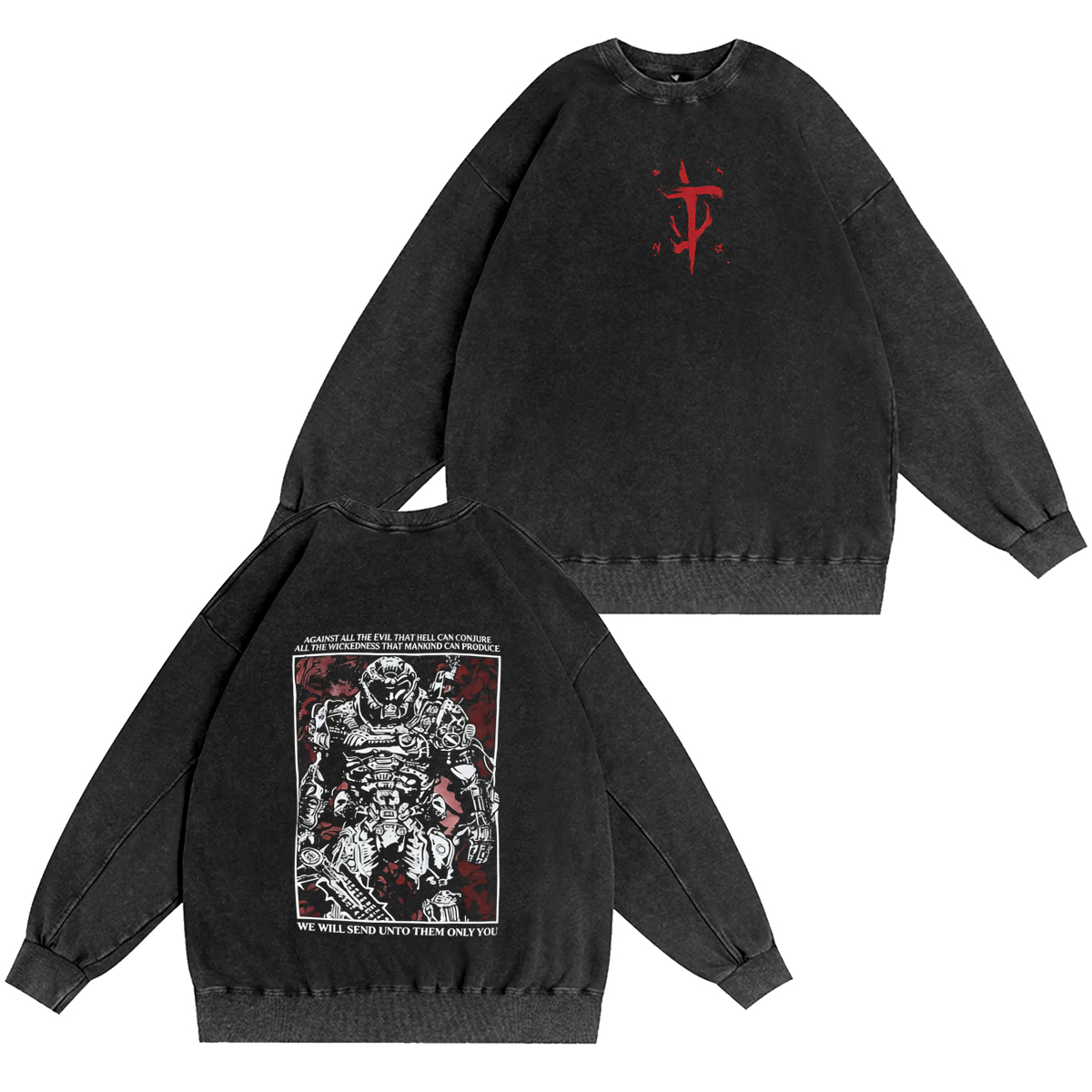 Doom Slayer Washed T-shirt/Crewneck/Hoodie